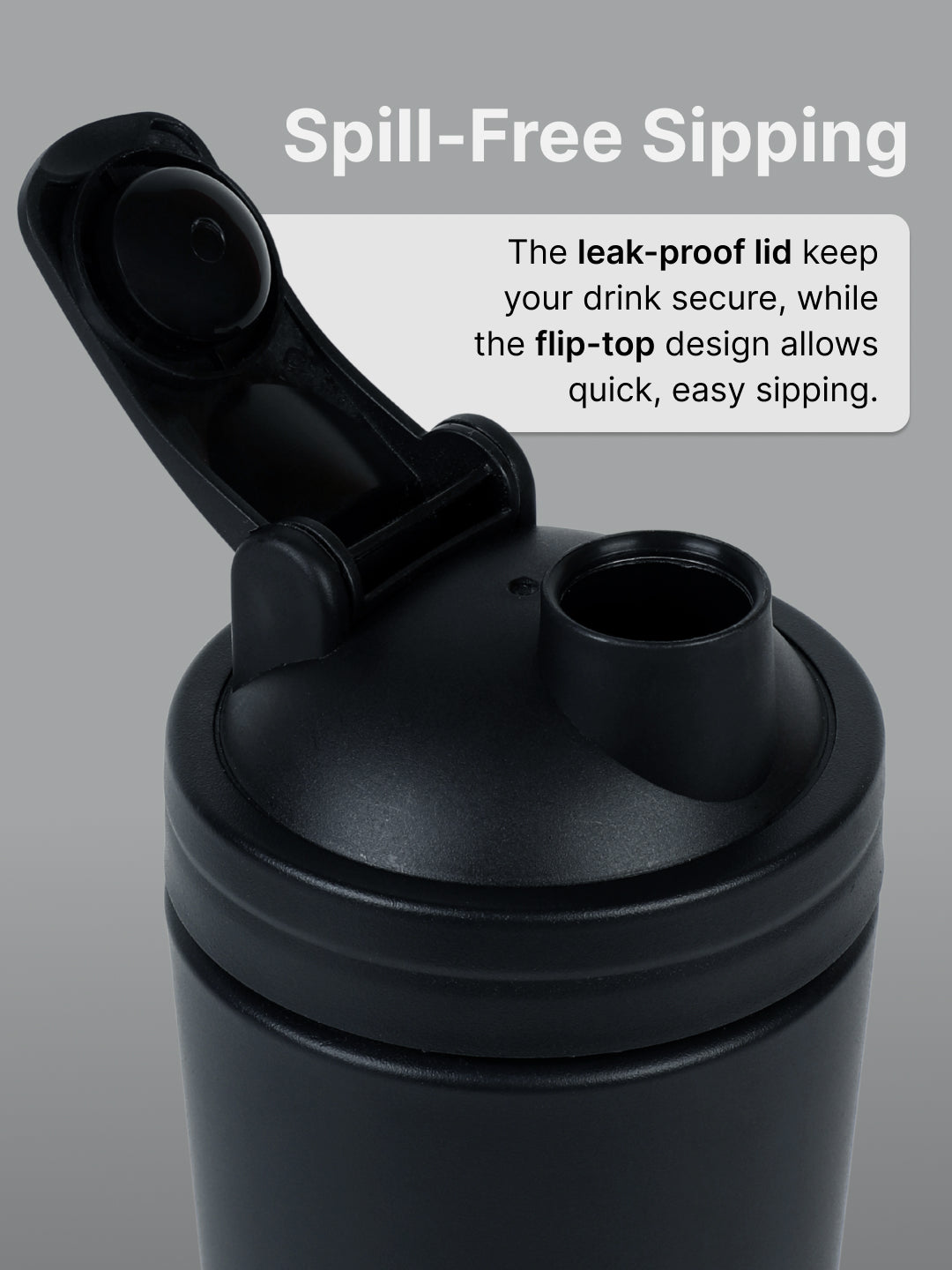 cult Steel Shaker 700ml Black