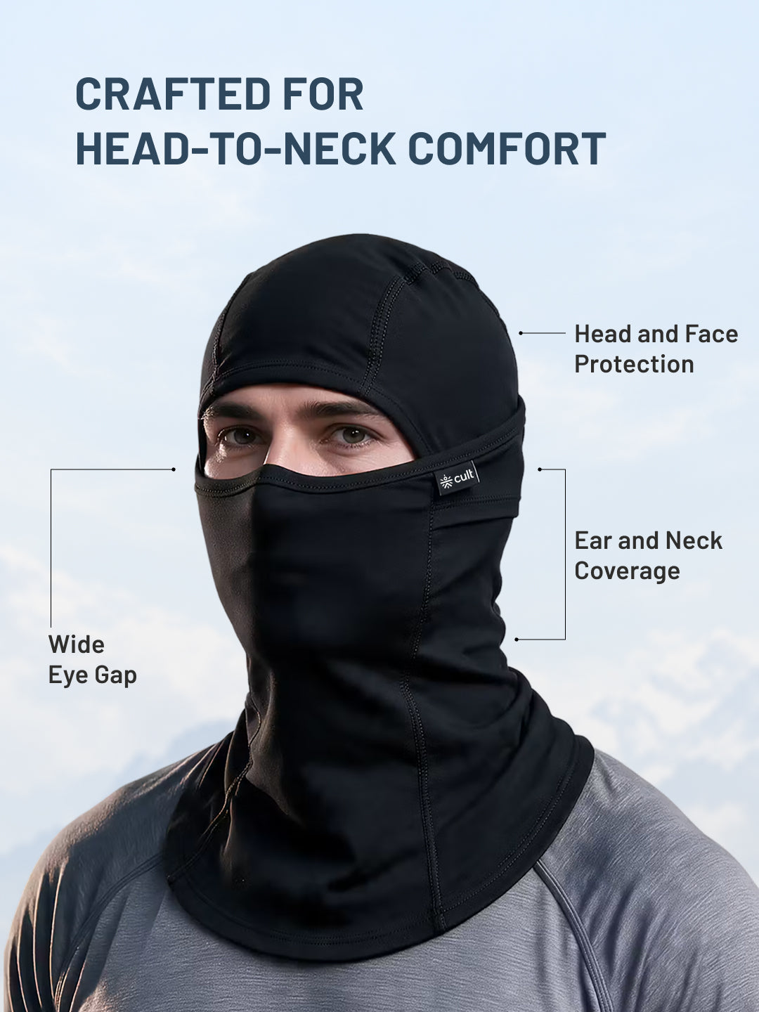 Cult Balaclava Bamboo Black