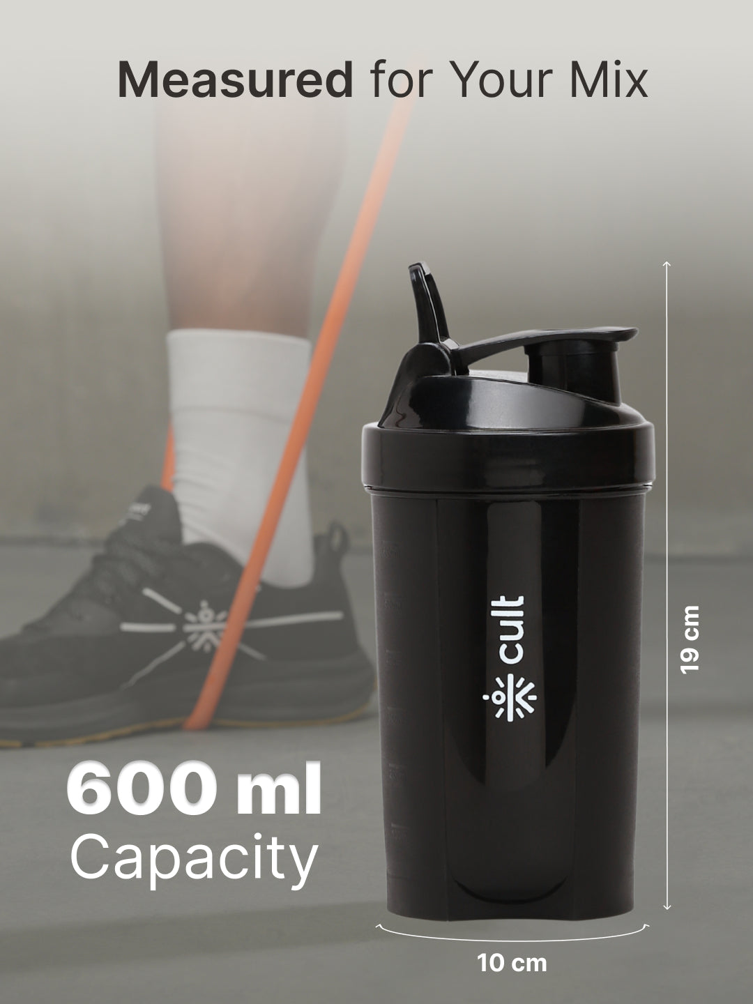 cult Mini Shaker 600ML Unisex Black