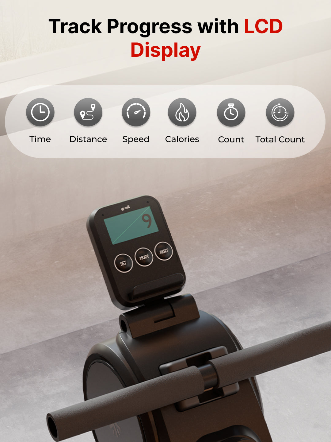 Cult SmartRowAeroGlide Magnetic Rower | 120Kg Max Weight | Quiet & Compact Home Use Rowing Machine (with 6 months extended warranty)