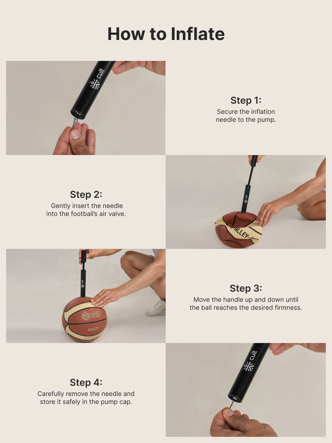 Portable Ball Air Pump Black