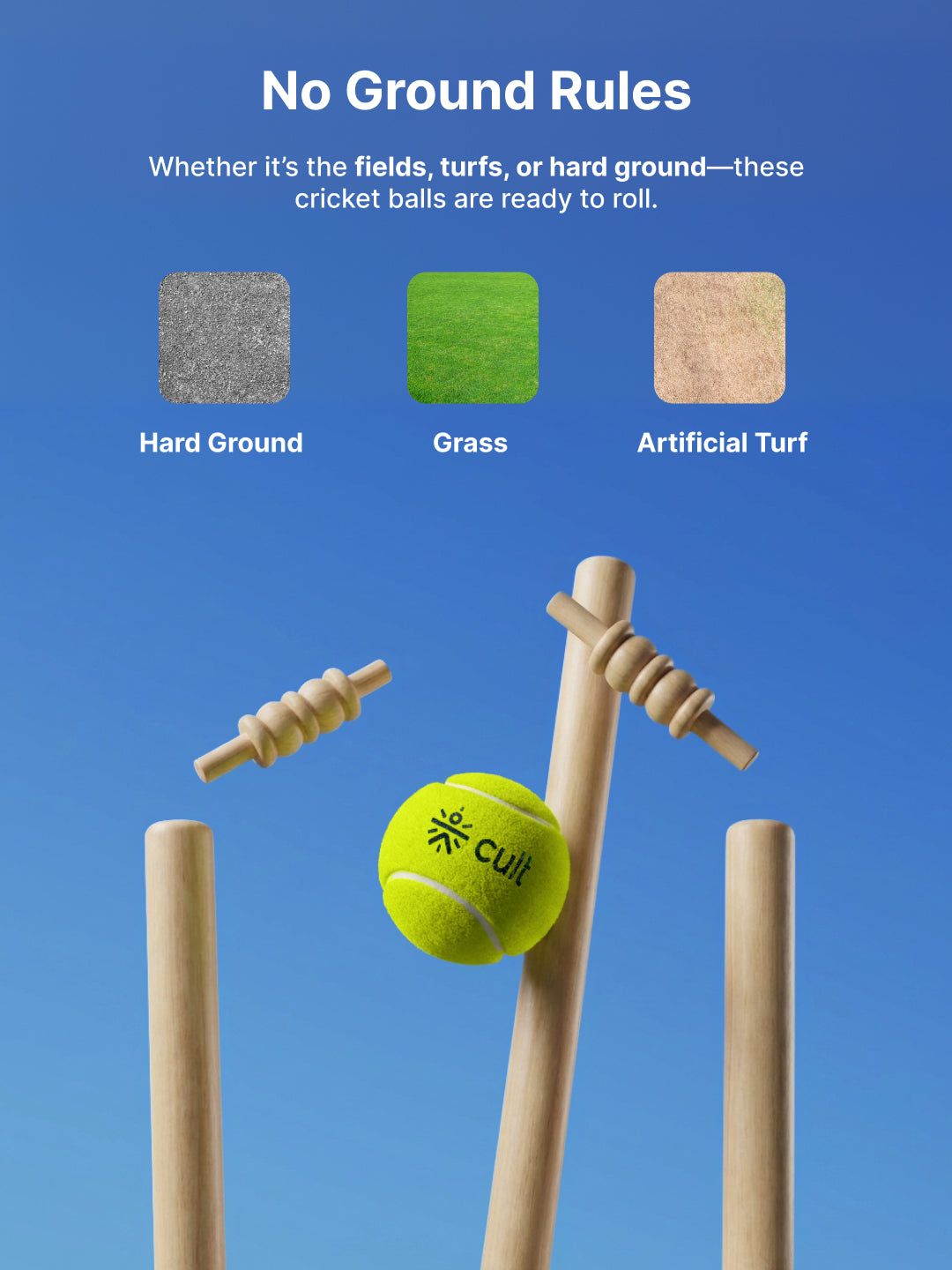 cult Tennis Ball Pack of 6 Green