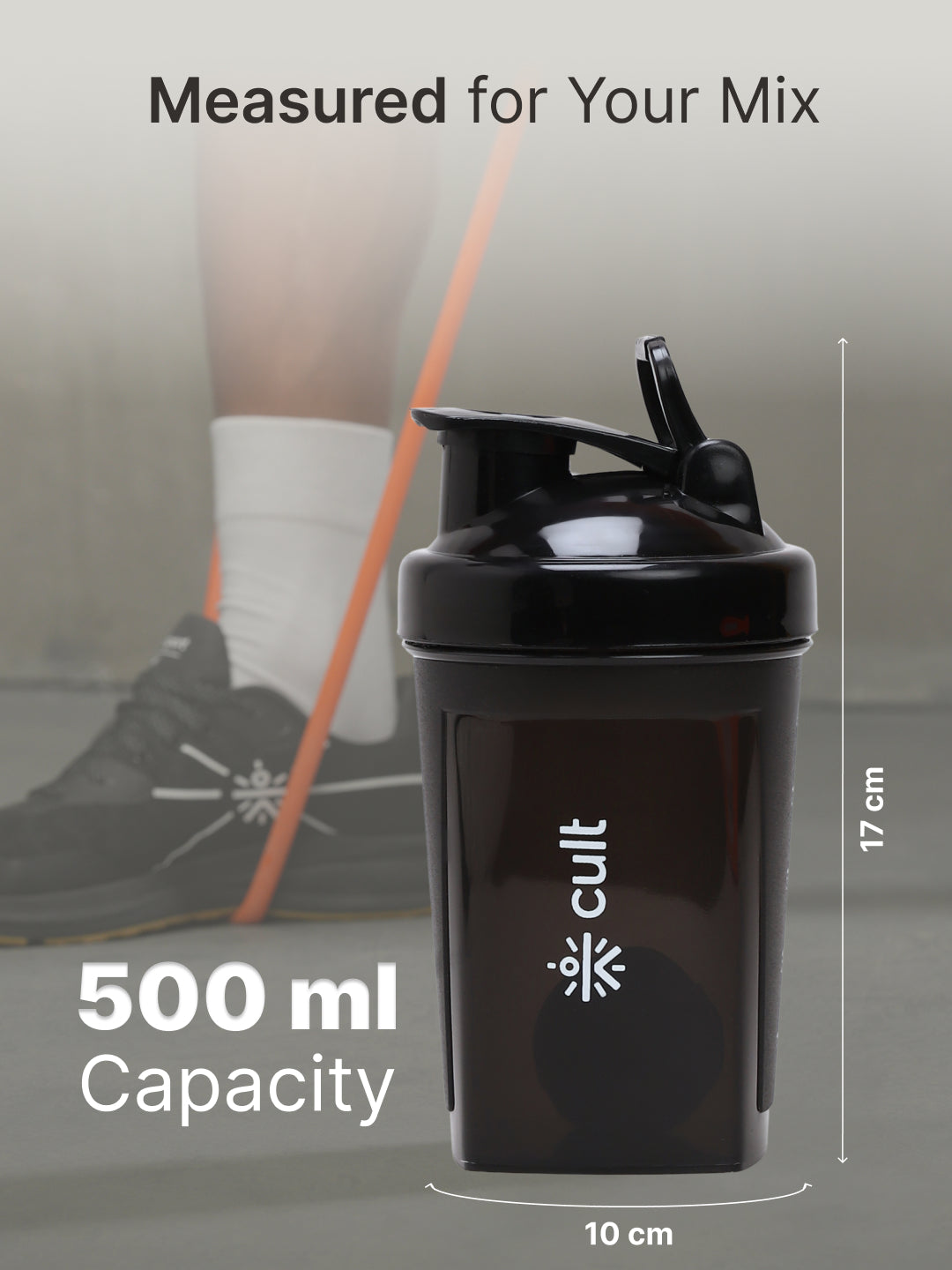 cult Micro Shaker 500ML Unisex Black