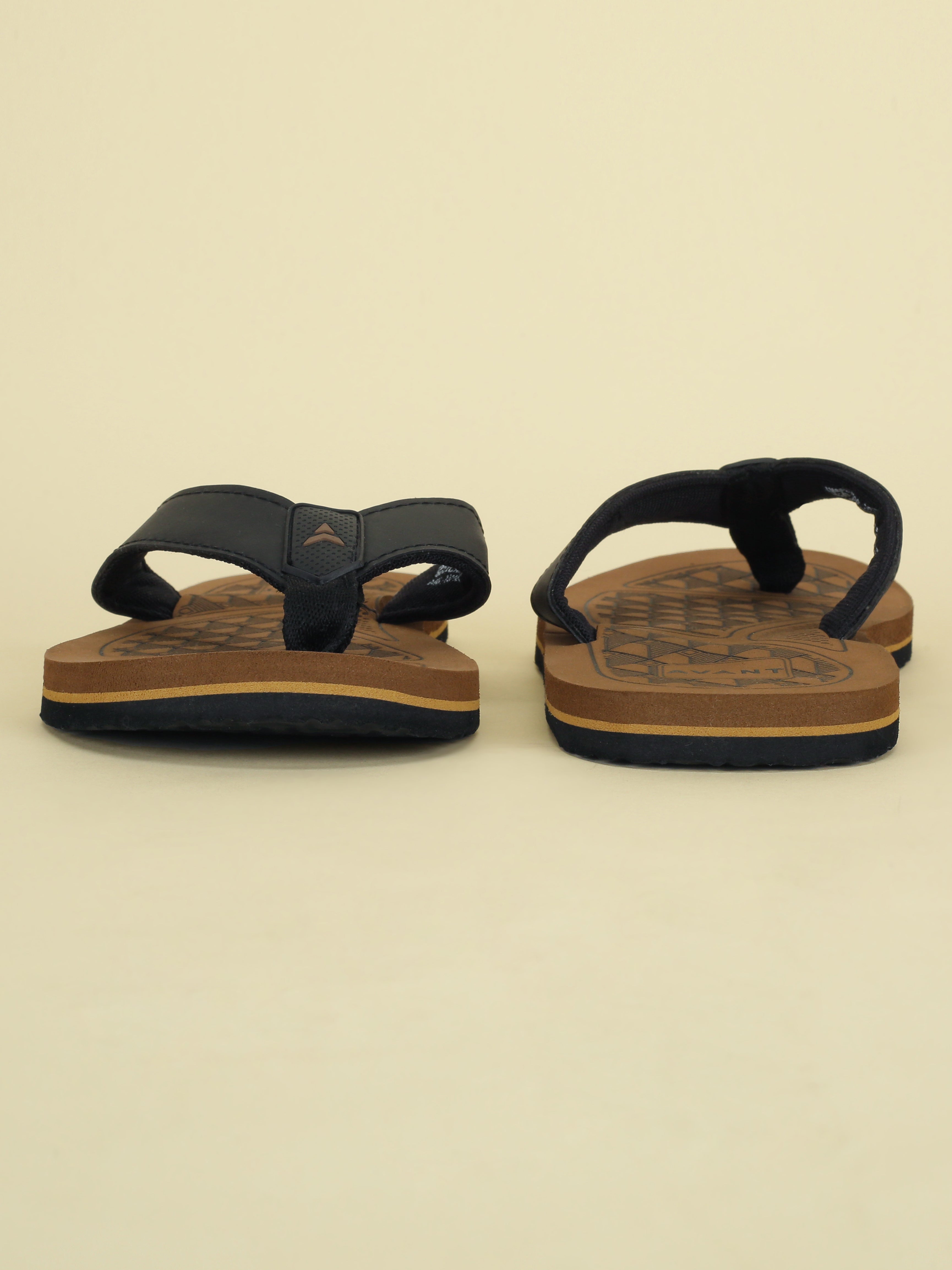 Avant Men's Milo Flip Flops - Brown/Beige