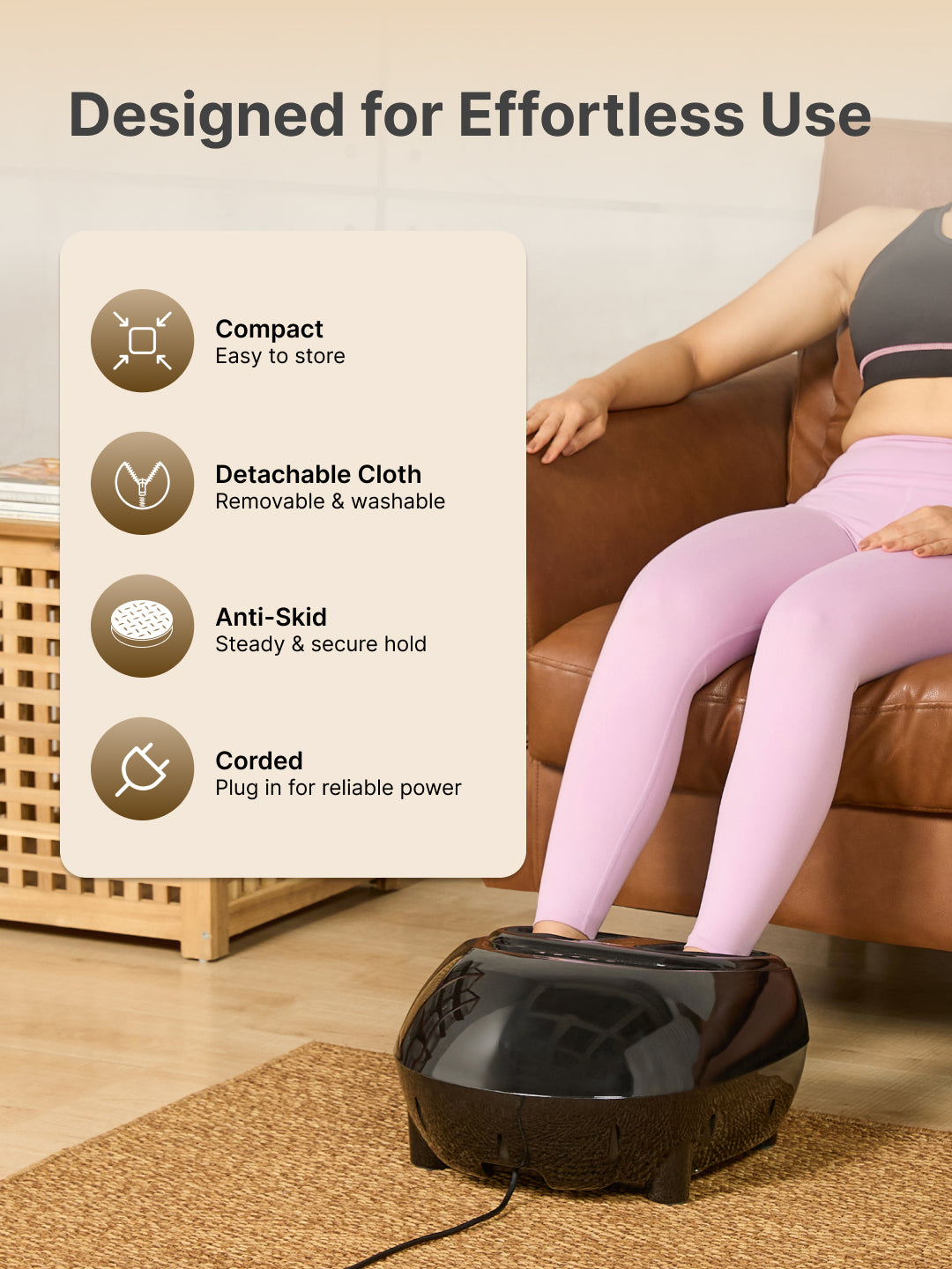 Cult Fitkit Pulse Foot massager with Air compression, Vibration & Shiatsu therapy, Pain Relief, Boost Blood Circulation - Suitable for Foot Size UK 10 and Below