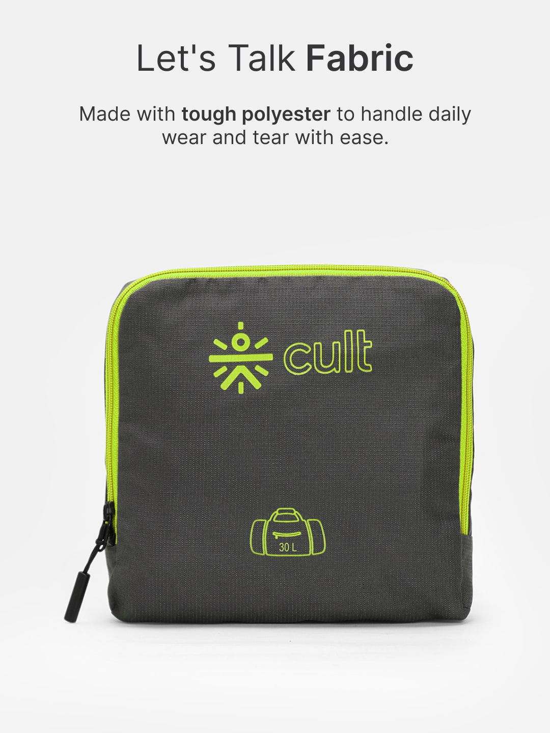 cult Foldable Duffle Bag  30L Olive