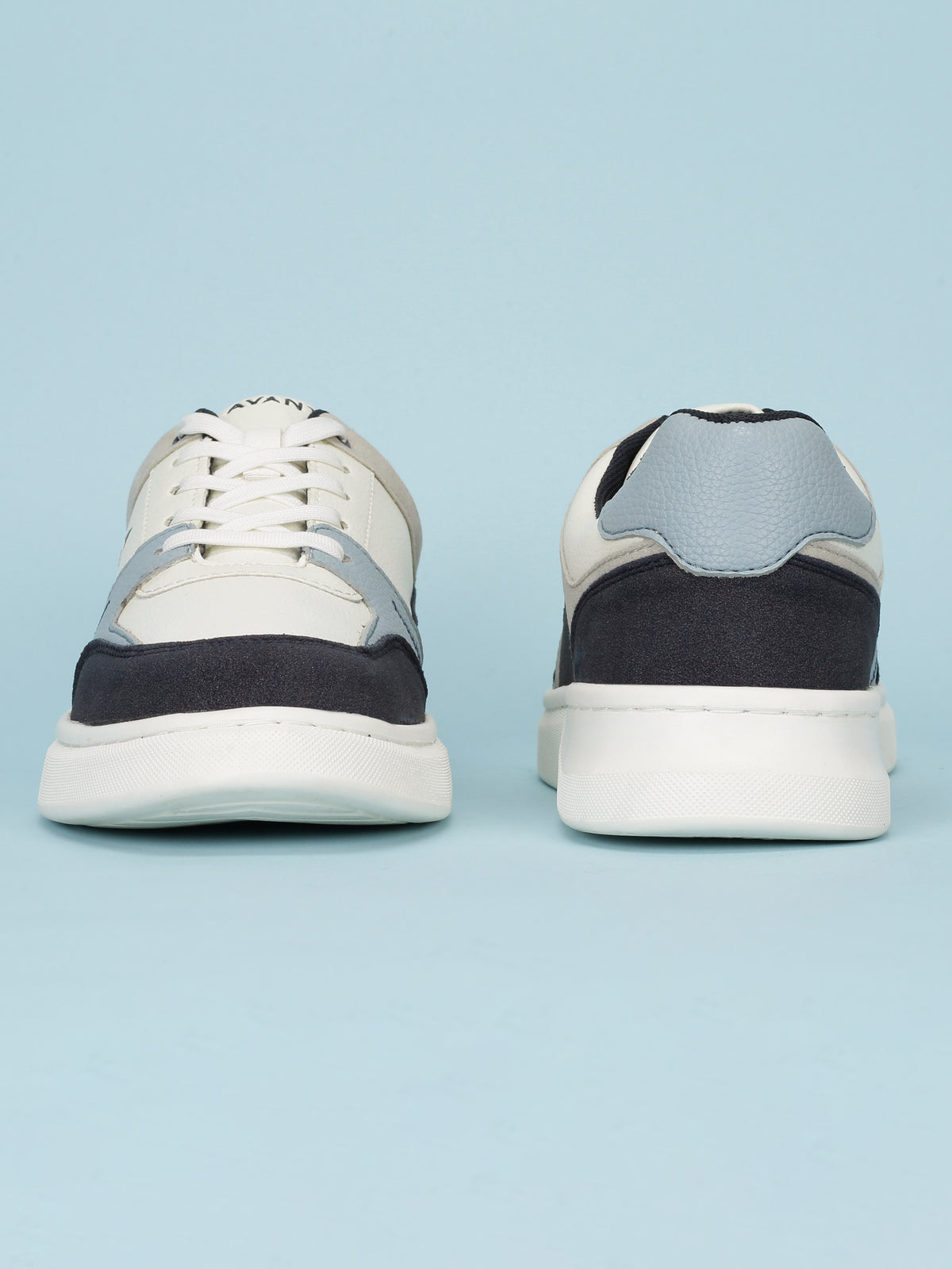 Avant Men's Cobalt Casual Sneakers - White