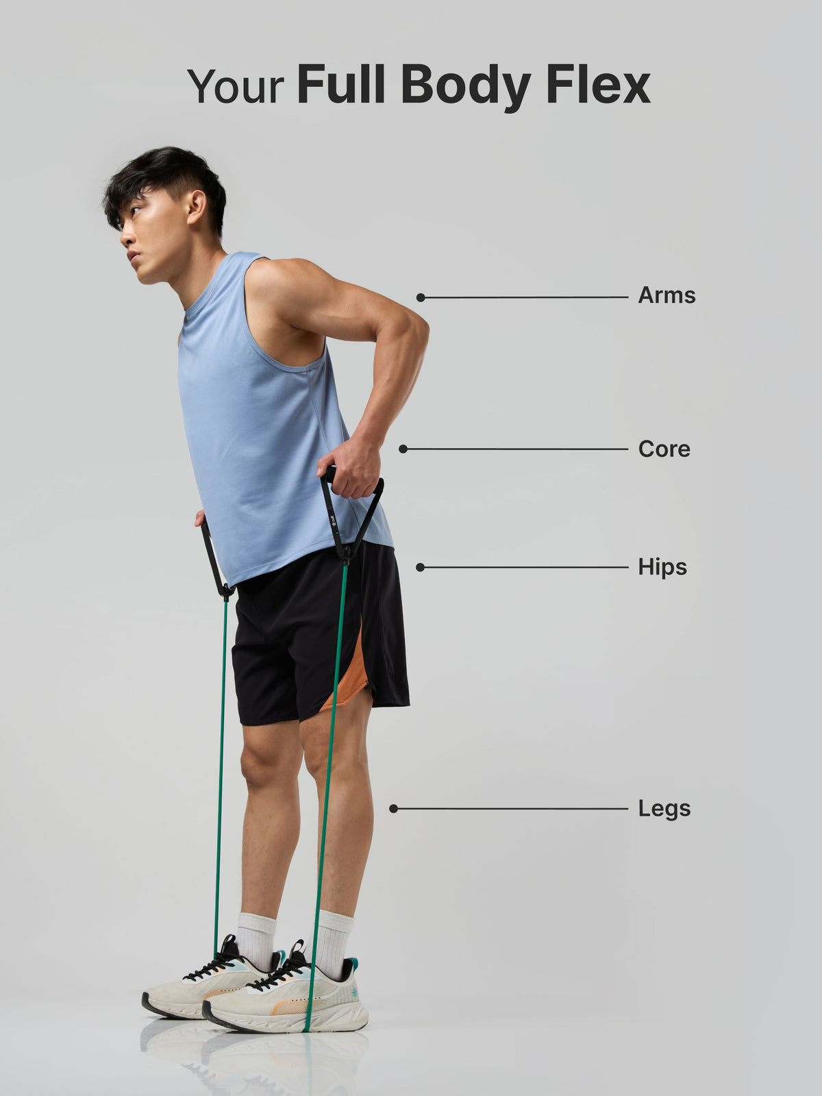 Cult Toning Tube for Exercise & Stretching with Foam Handles, Door Anchor | Resistance Band Suitable for Home & Gym Workout for Men & Women | Heavy Resistance 20-25 Kgs, Green