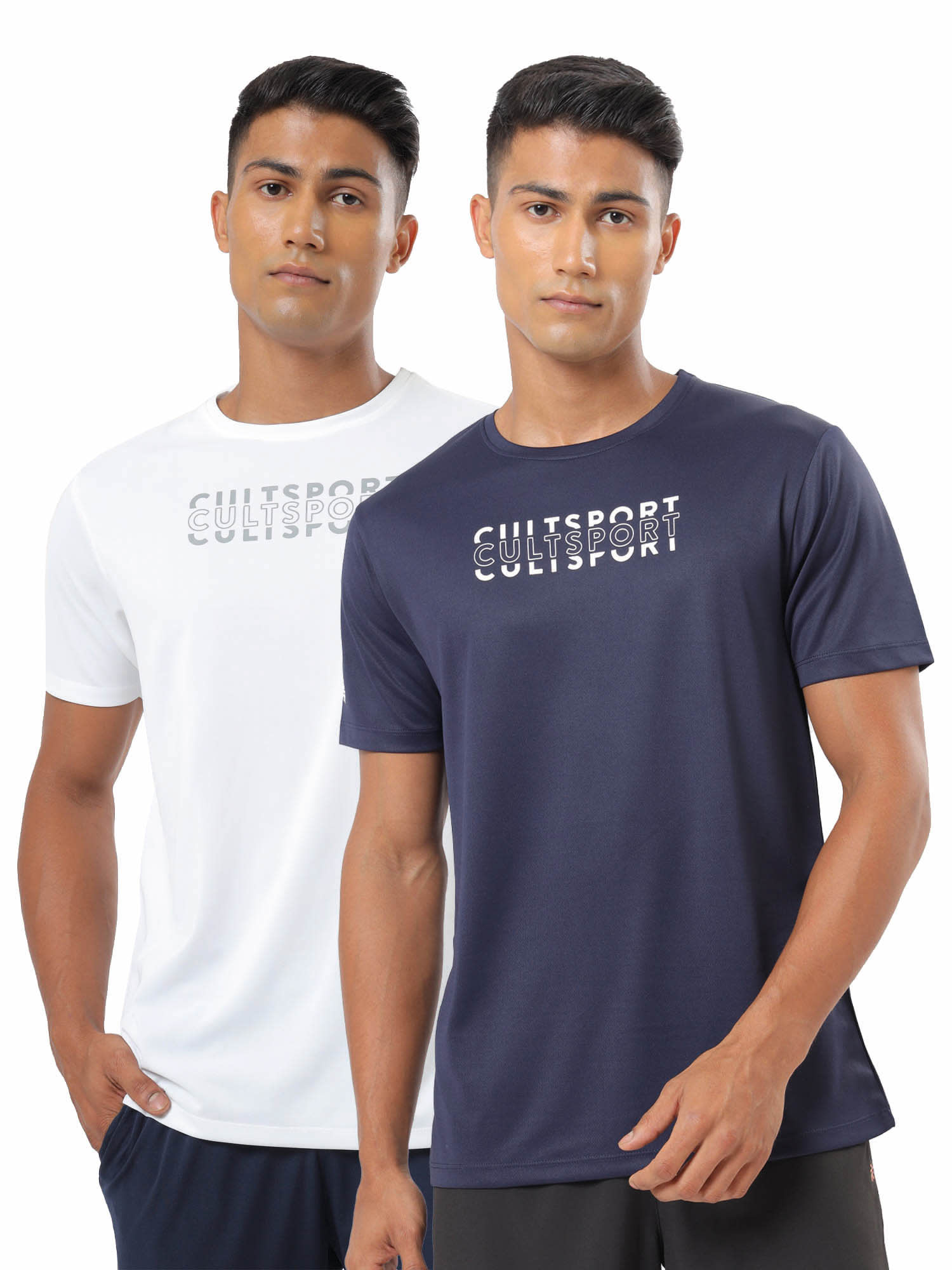 Typographic Print Active T-shirt Pack of 2