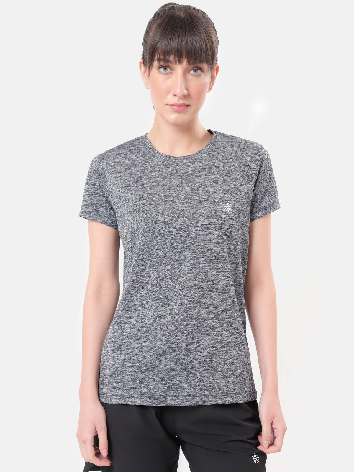 Textured Active T-shirt with Logo Pack of 3