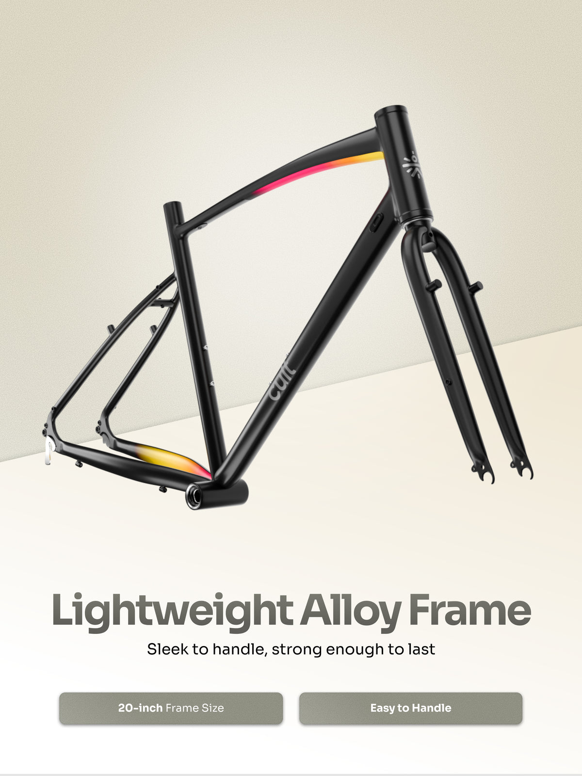 Cult Aero 700C 16 Speed Alloy Road Bike – Black