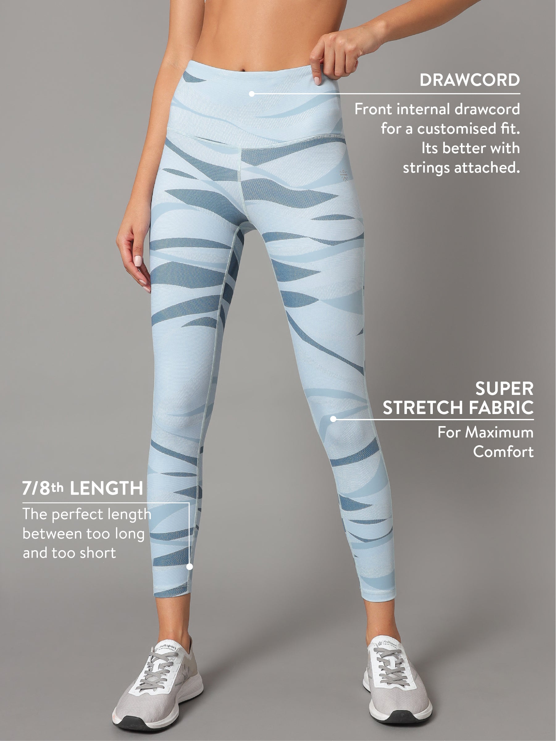 AbsoluteFit Abstract Print Tights