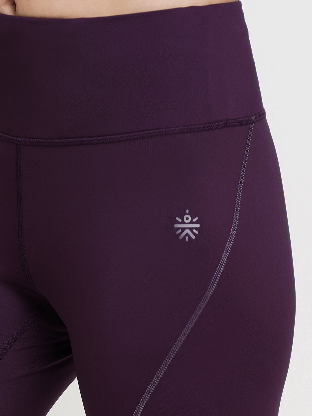 Women's Wine Absolute Fit Solid Running Tights
