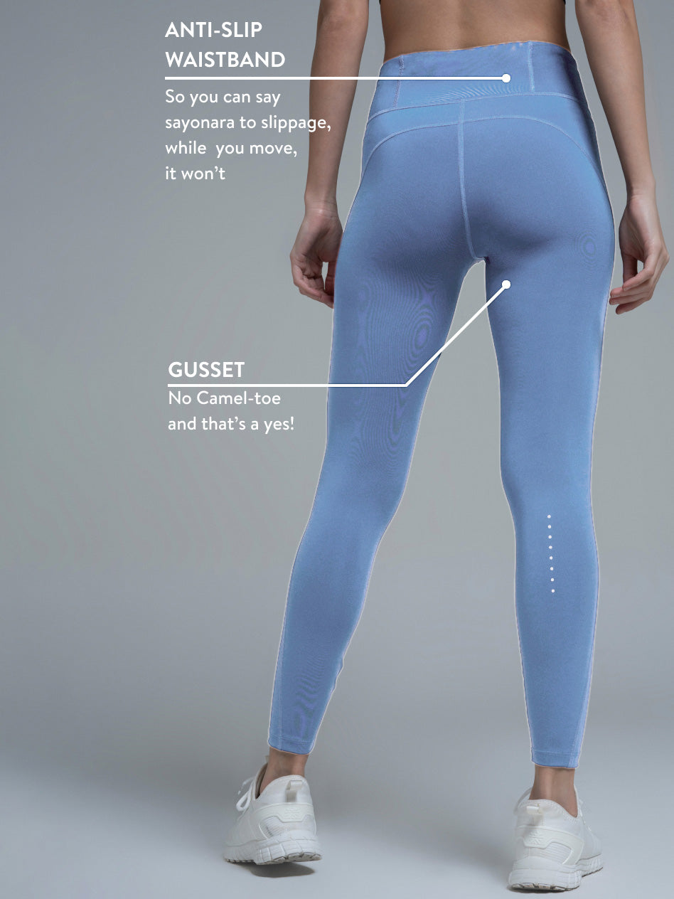 Navy Absolute Fit Solid Performance Tights