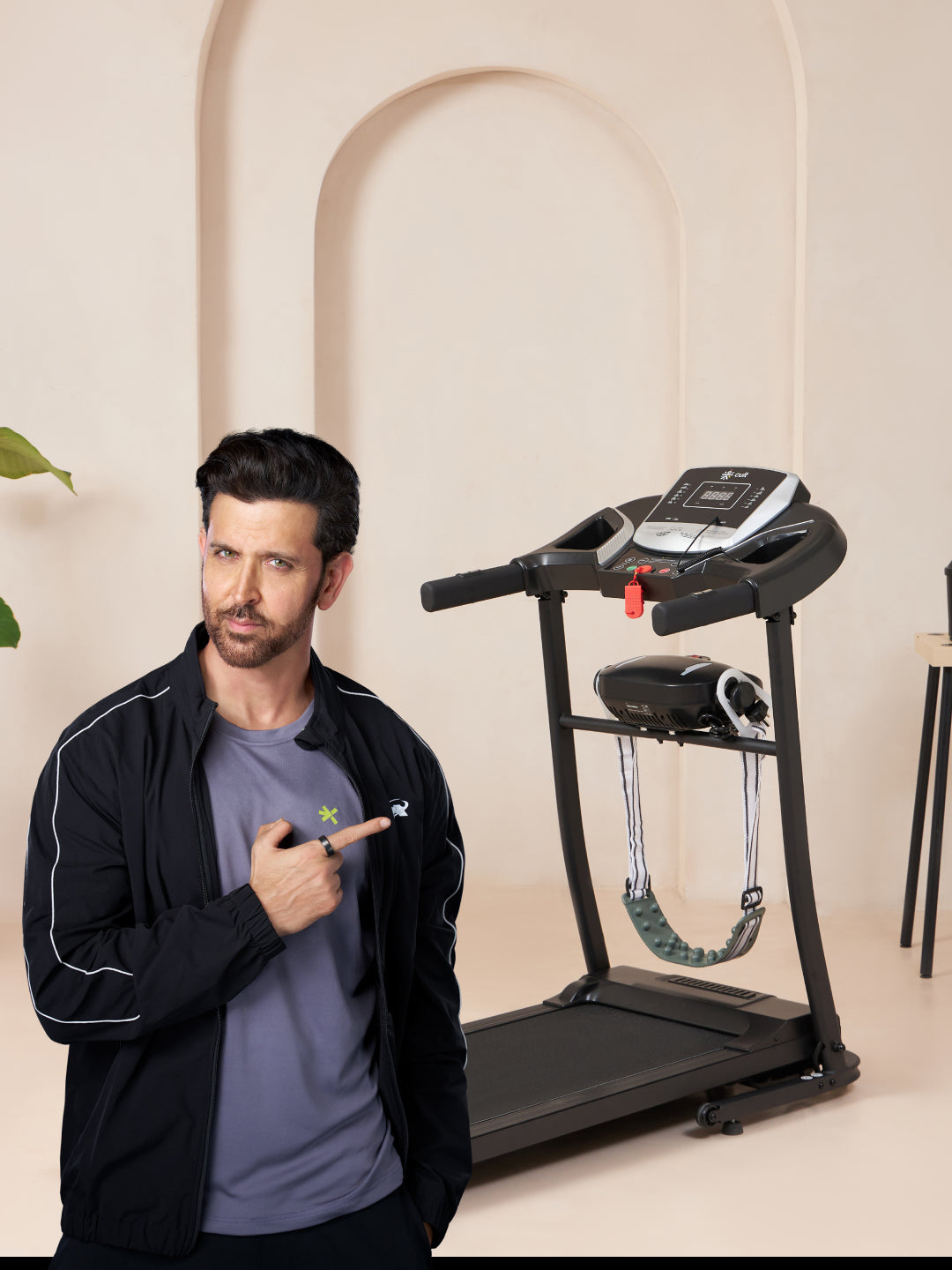 Cultrun M3.0 3HP Peak Treadmill | 3-level Manual-Incline | Max Weight-100kg | Max Speed-10 kmph (with 6 months extended warranty)