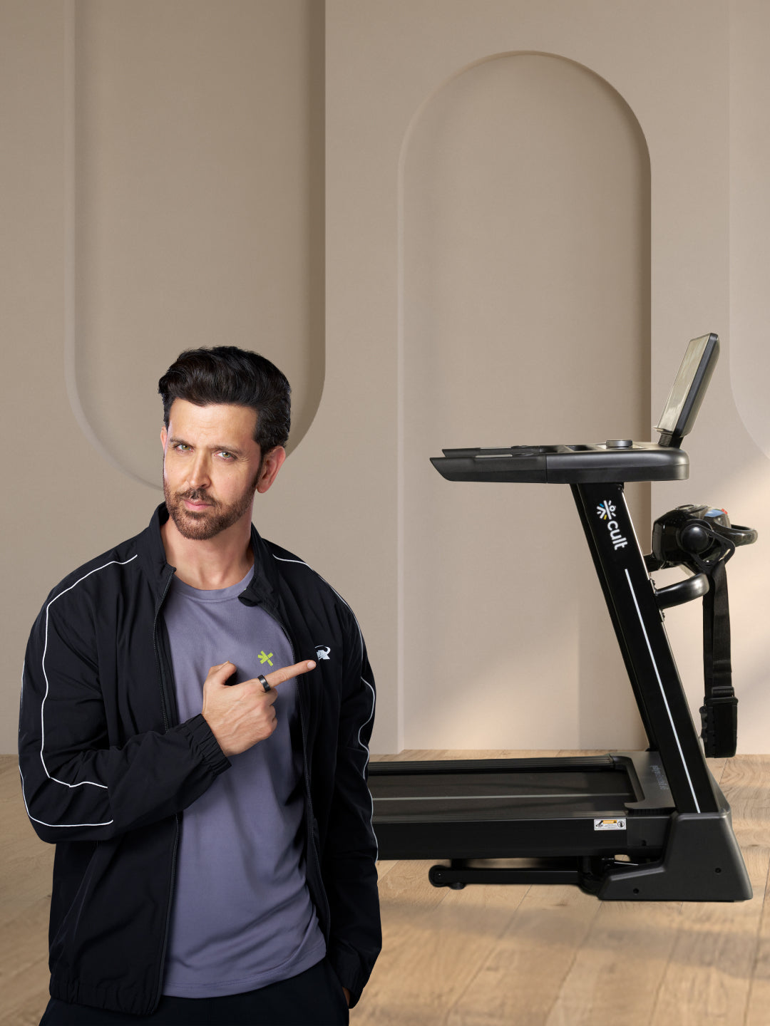 Cult SmartStrideActive BLDC Motor (5HP Peak) Treadmill with Massager | Max Weight: 130kg | 15 Level Auto Incline (with 6 Months extended warranty)