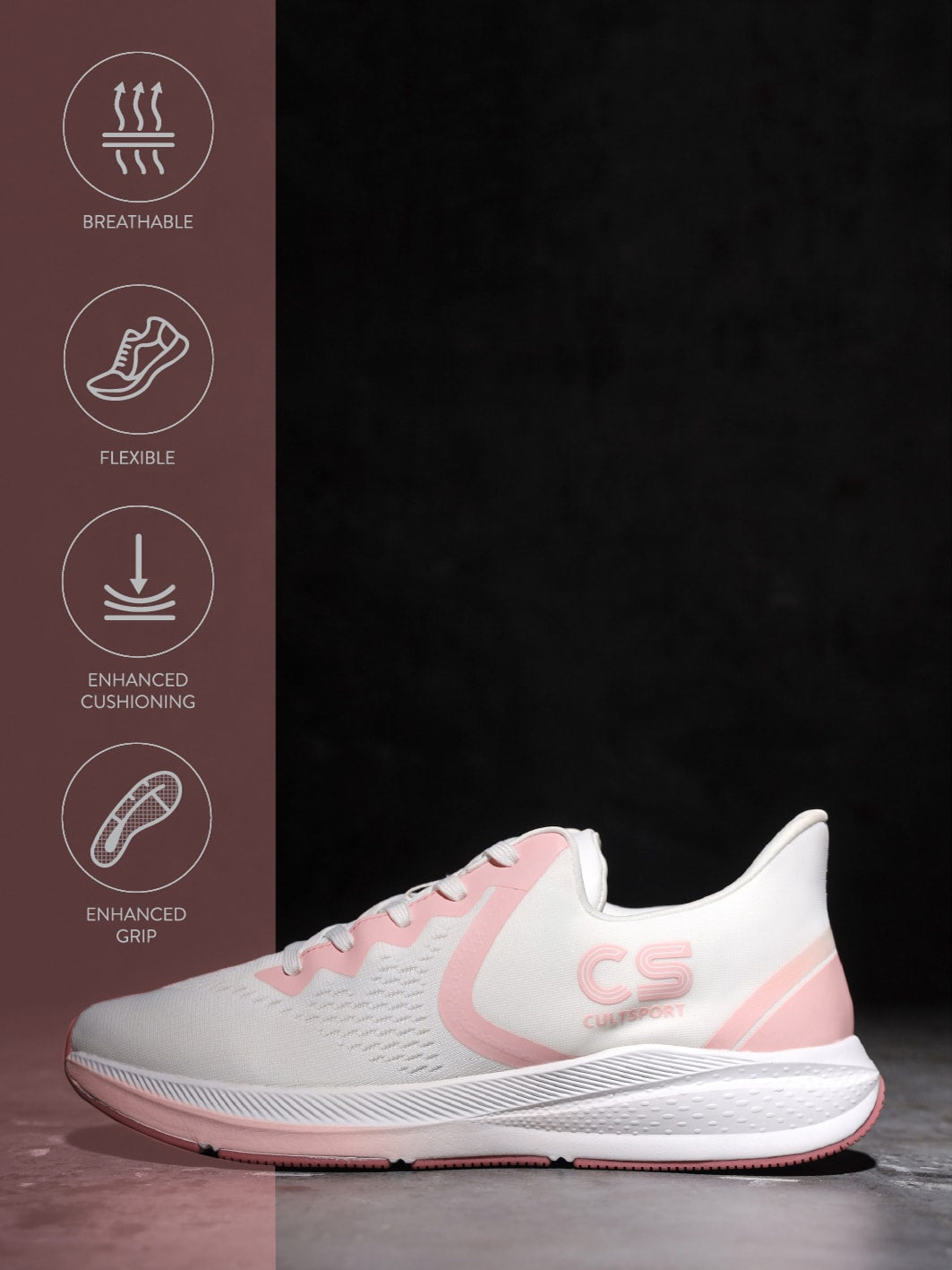 cult Dazsh Women Running Shoes - White