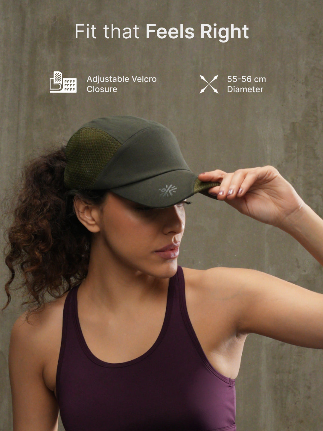 cult Cap With Mesh Olive- Unisex Adjustable Cap for Men & Women