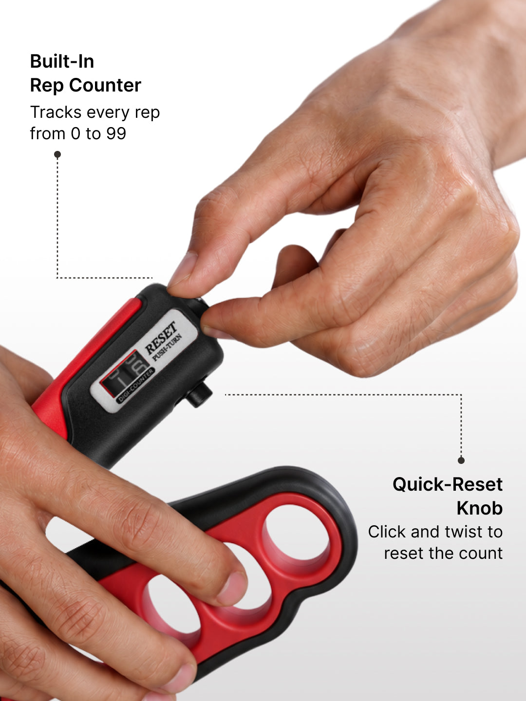 Cult Handgrip Premium Black Red