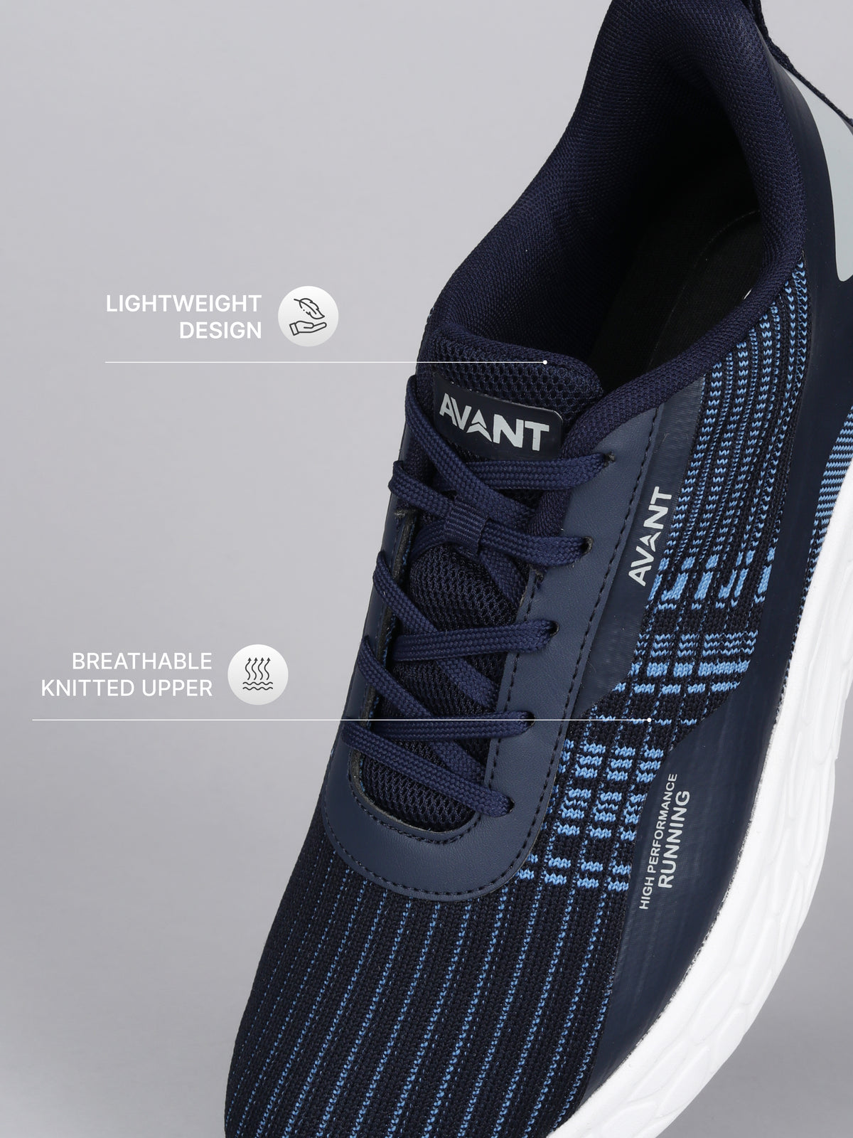 Avant Men's SoleWave Running Shoes - D.Blue