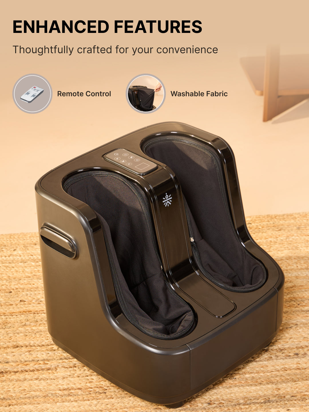 Cult Calm foot & calf Massager with Vibration & Warm Therapy, Air Compression, for Pain Relief and Relaxation