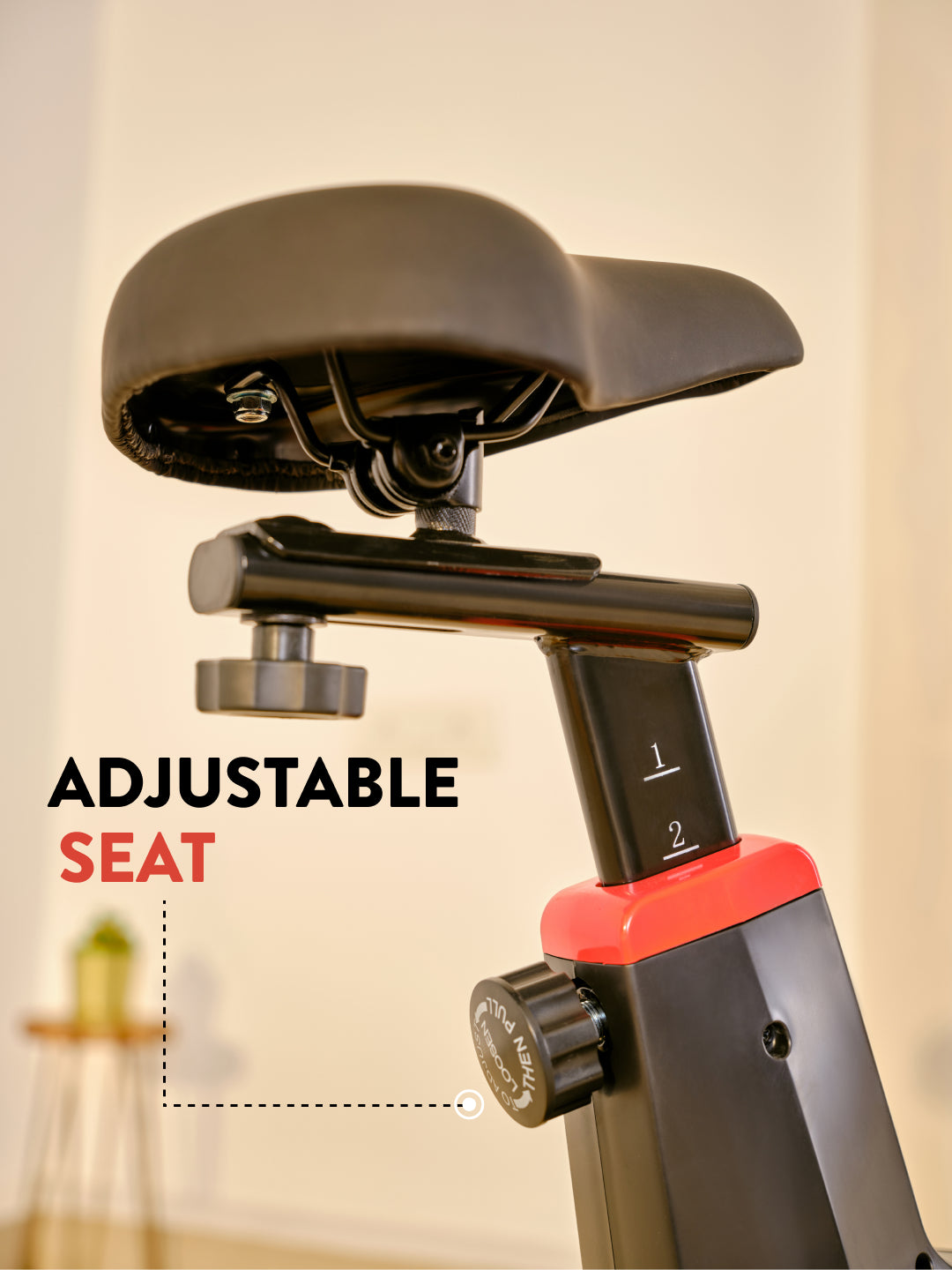 RPM600 NoiseFree Spinbike | 6kg Flywheel | Max Weight 110kg | 8 Level Magnetic Resistance | Black & White (with 6 months extended warranty)