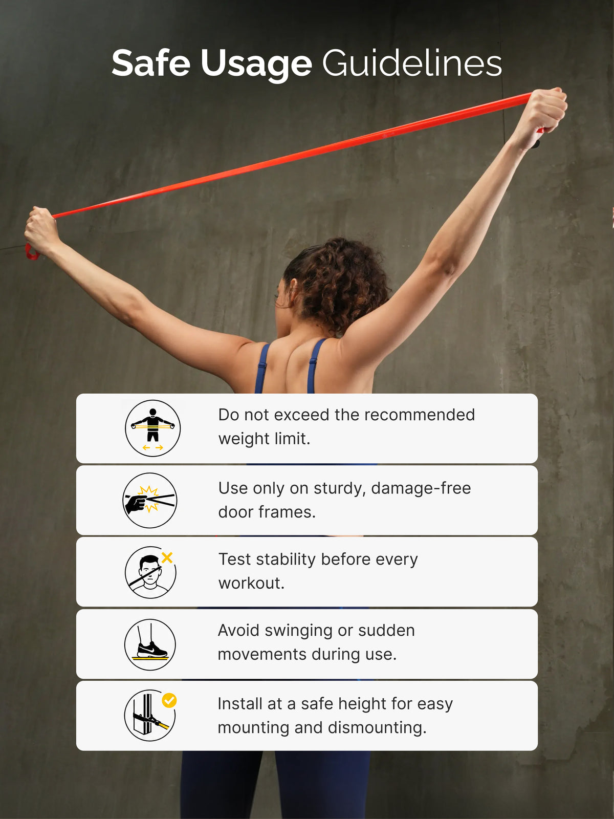 cult Resistance Band for Stretching, Pull Ups, Home Exercise and Gym Workout Stretch for Men & Women Red (7-15kgs Resistance)