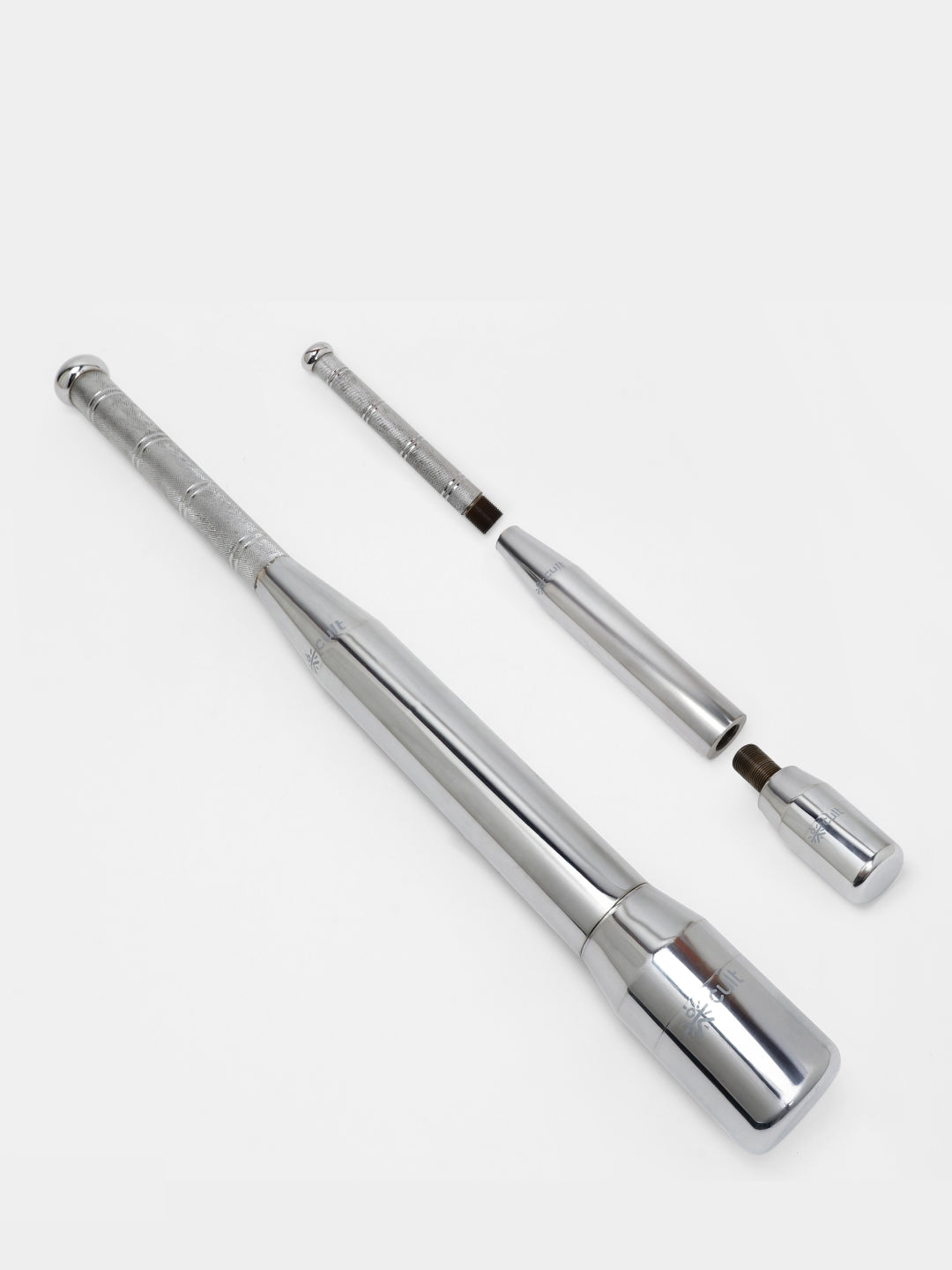 Cult 3-in-1 Adjustable Steel 7.5KG Mudgar for Full Body Training | Silver Indian Clubs (7.5 kg)