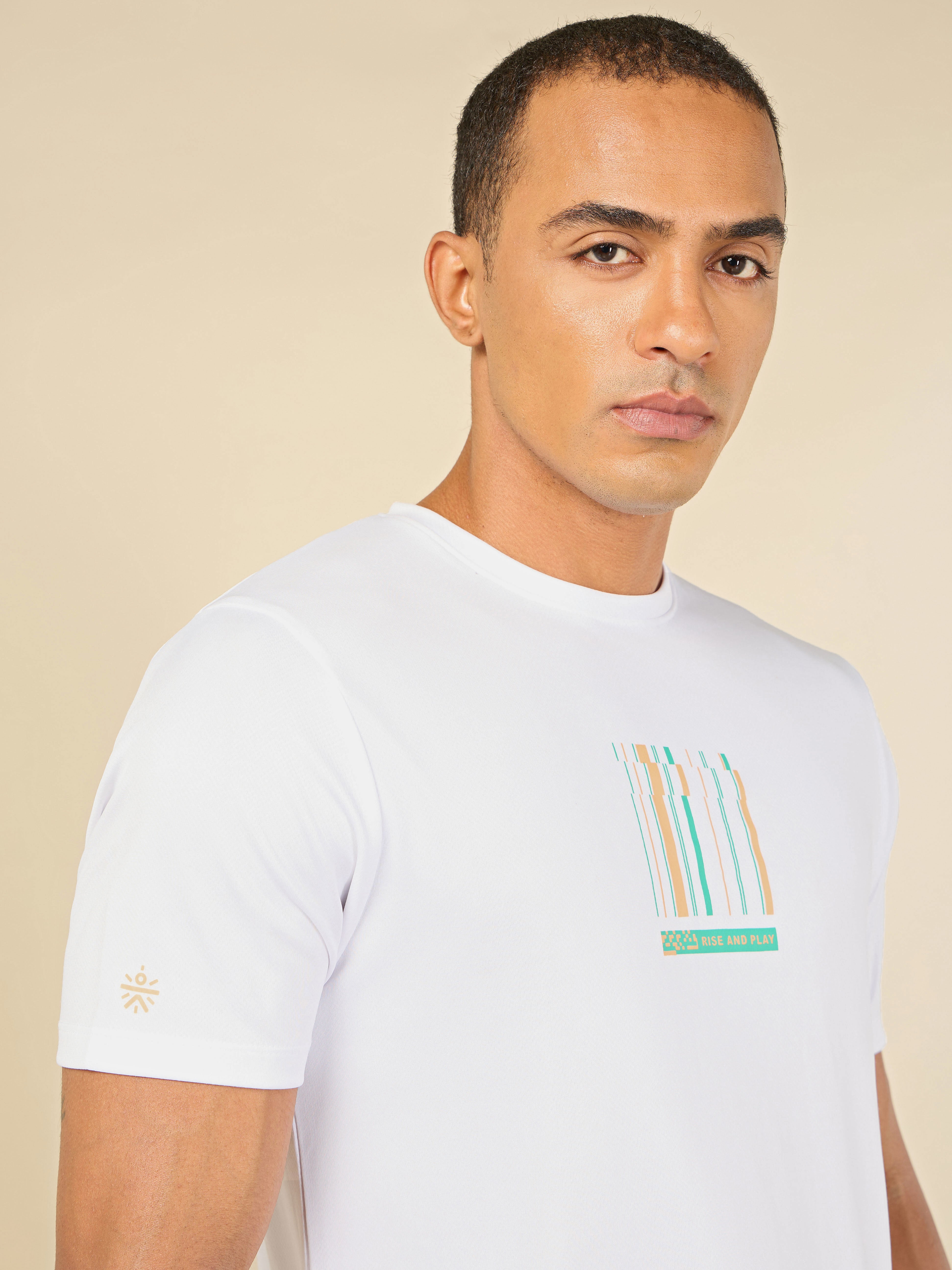 Active T-shirt with Minimal Graphic