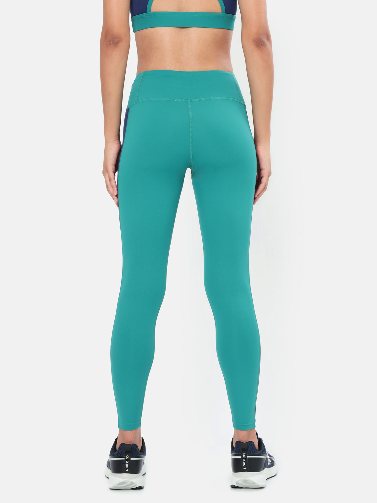 Absolute Fit Tights with Contrast Side Panels and Back Pocket
