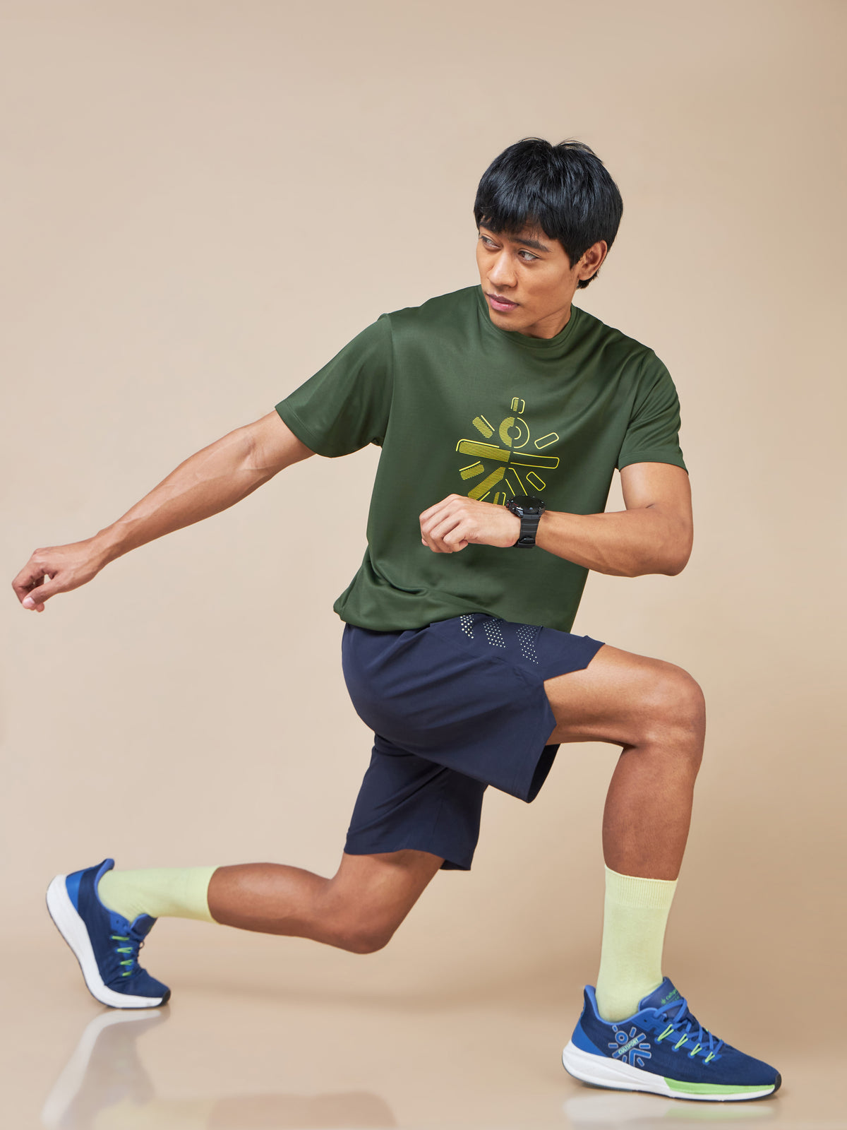 Typographic Print Active T-shirt