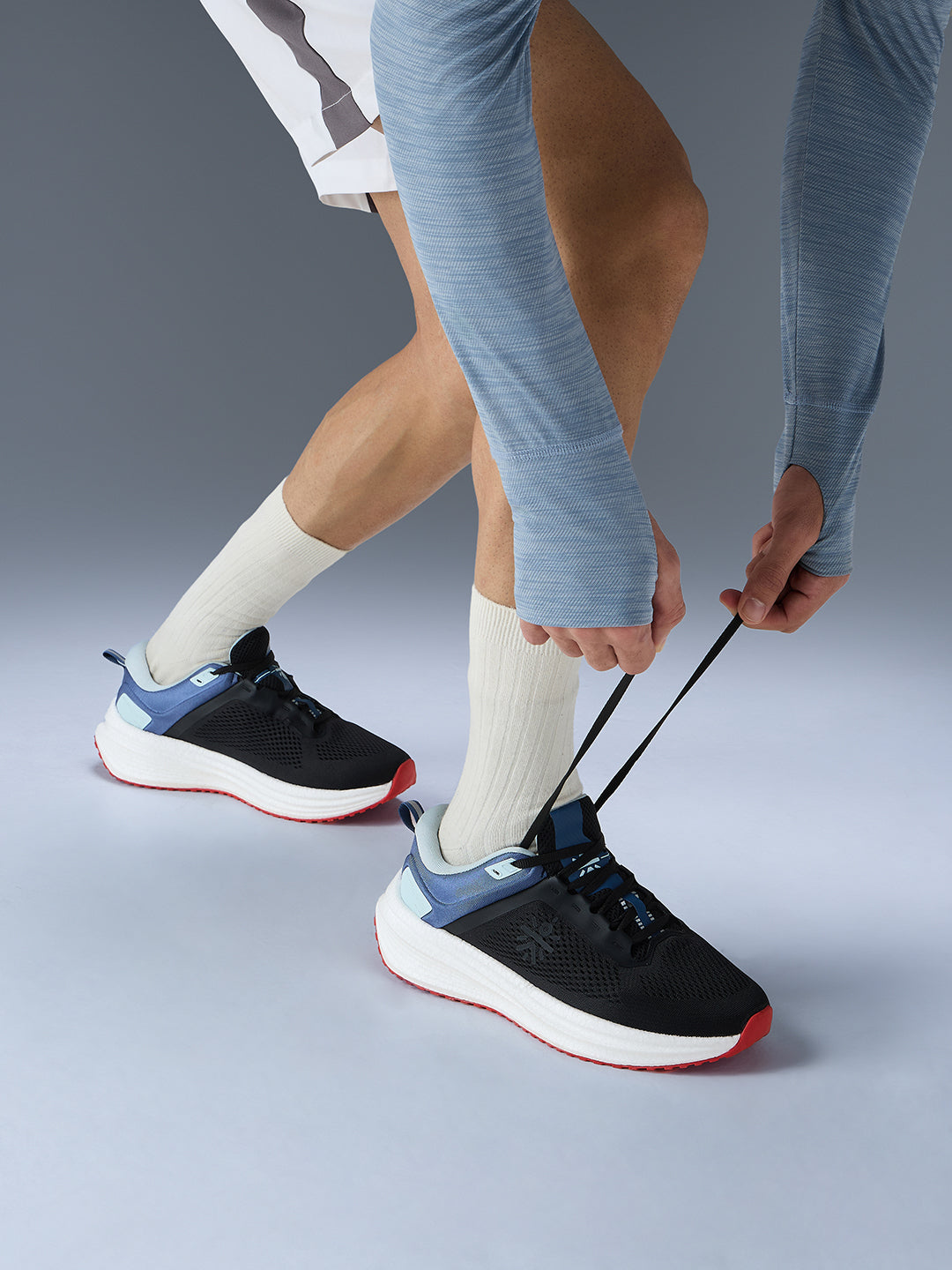 cult Versa Pulse Men Running Shoes - Black/Blue