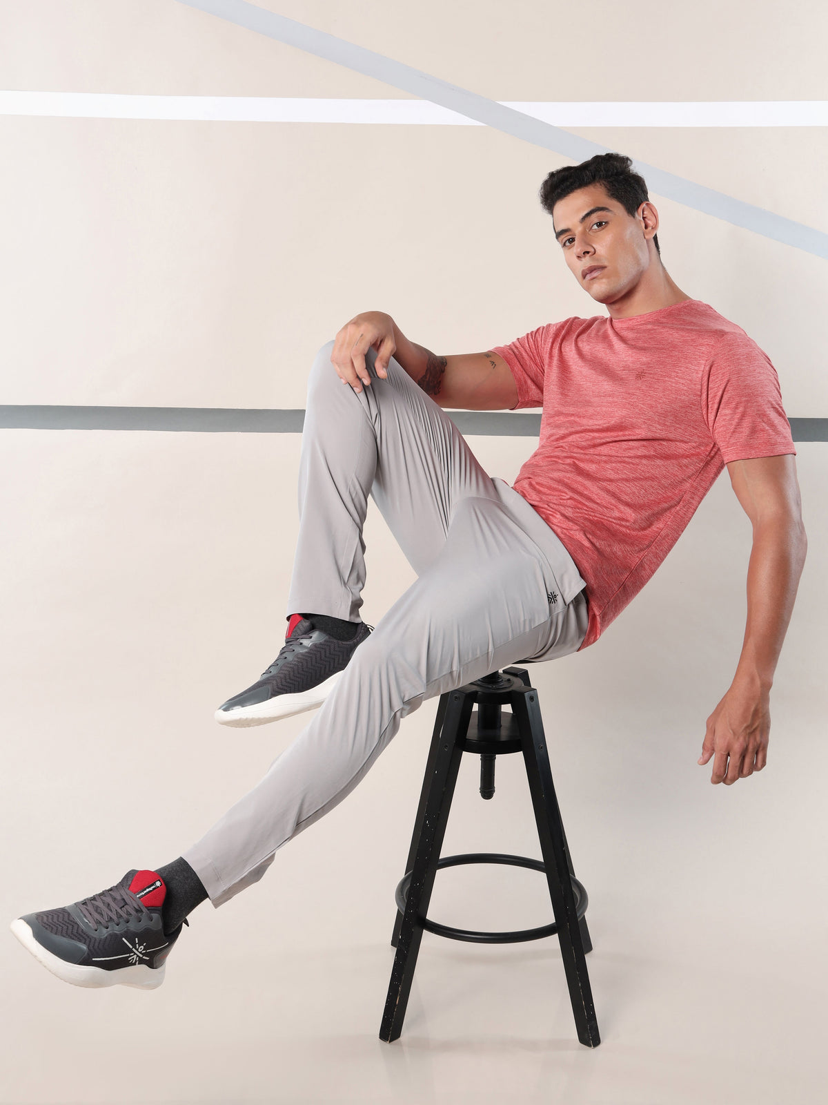 Men's Train All Day Red Comfortech T-shirt