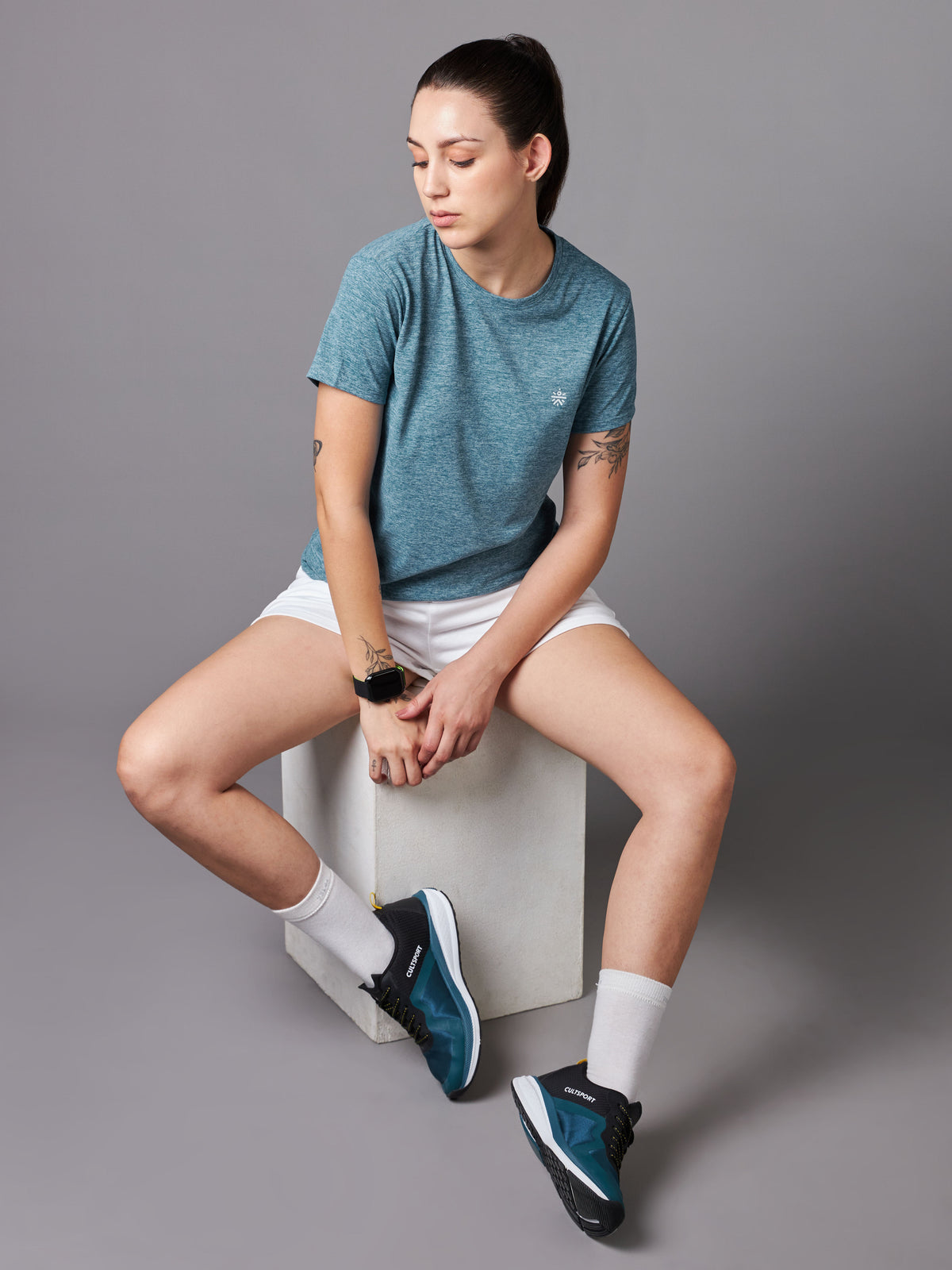 Women's Train All Day Blue Comfortech T-shirt