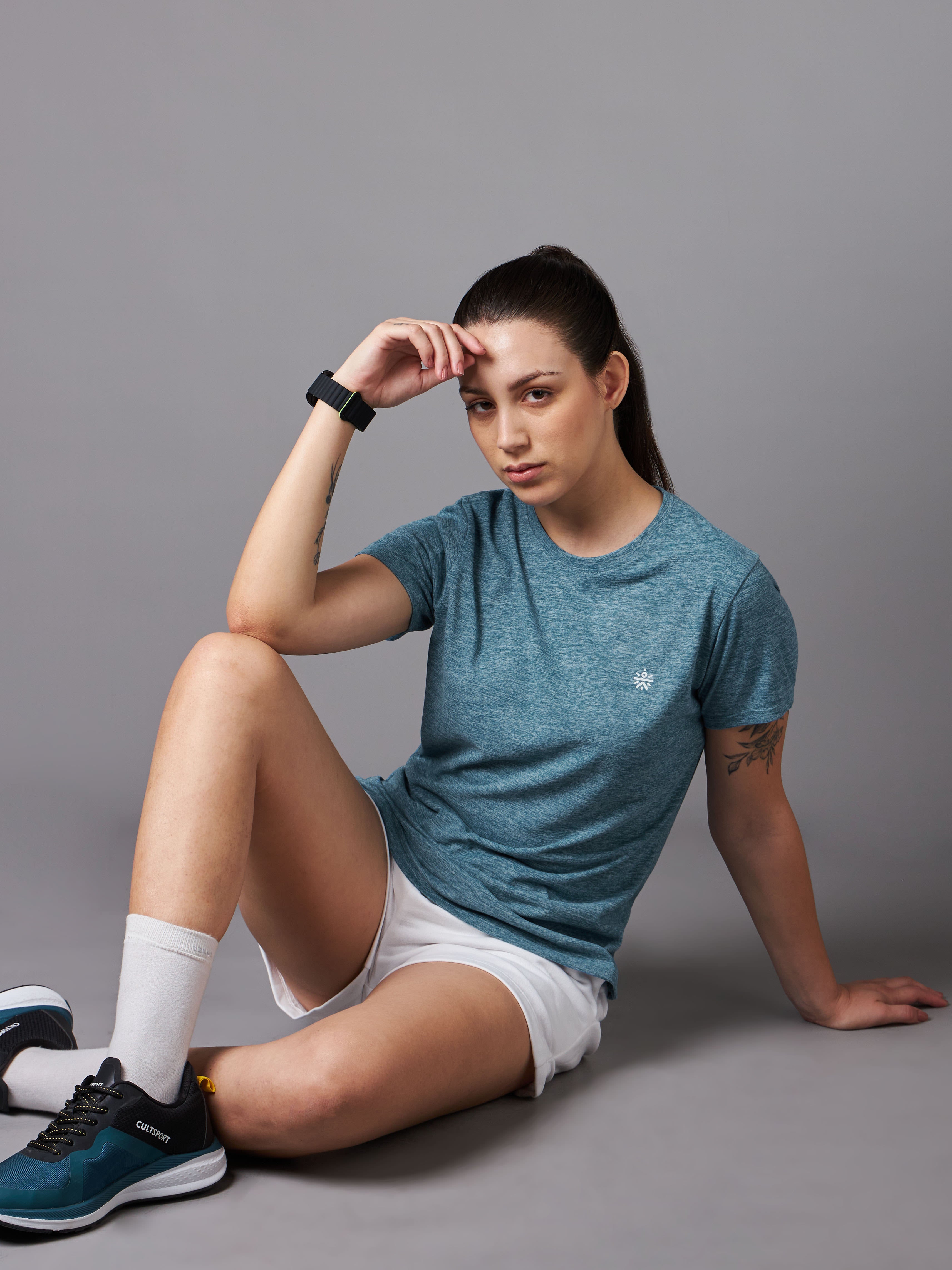 Women's Train All Day Blue Comfortech T-shirt
