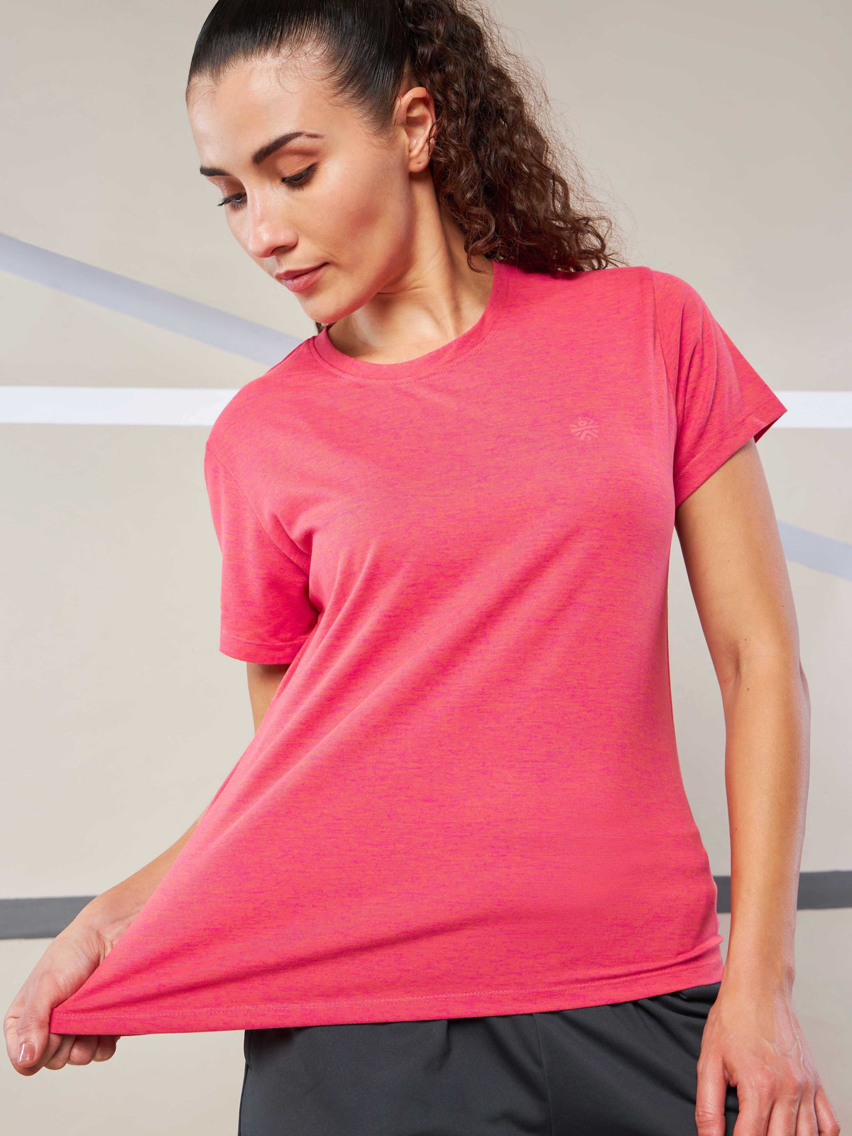 Women's Train All Day Pink Comfortech T-shirt