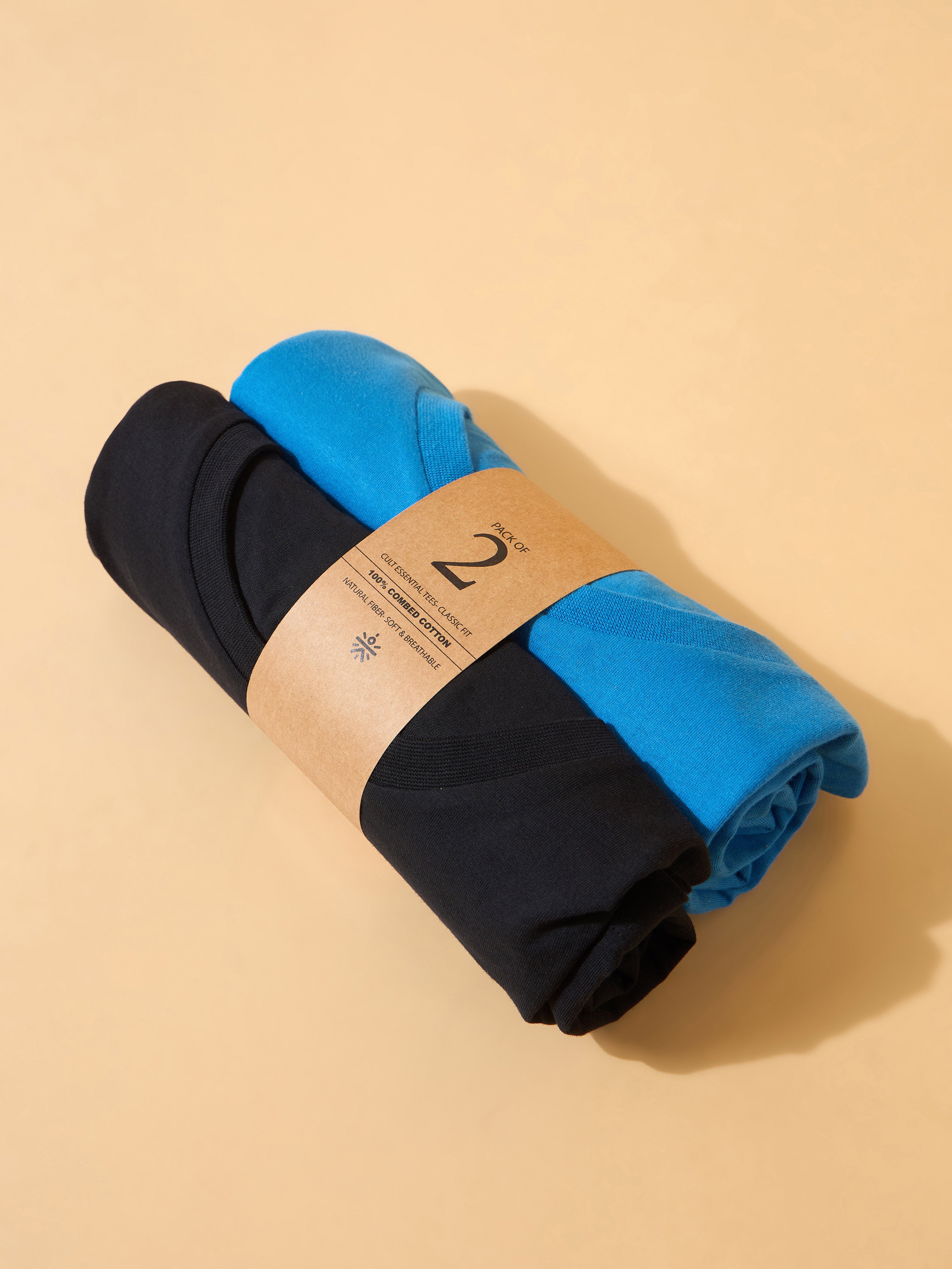 Cult Essential Cotton Pack of 2 T-shirts