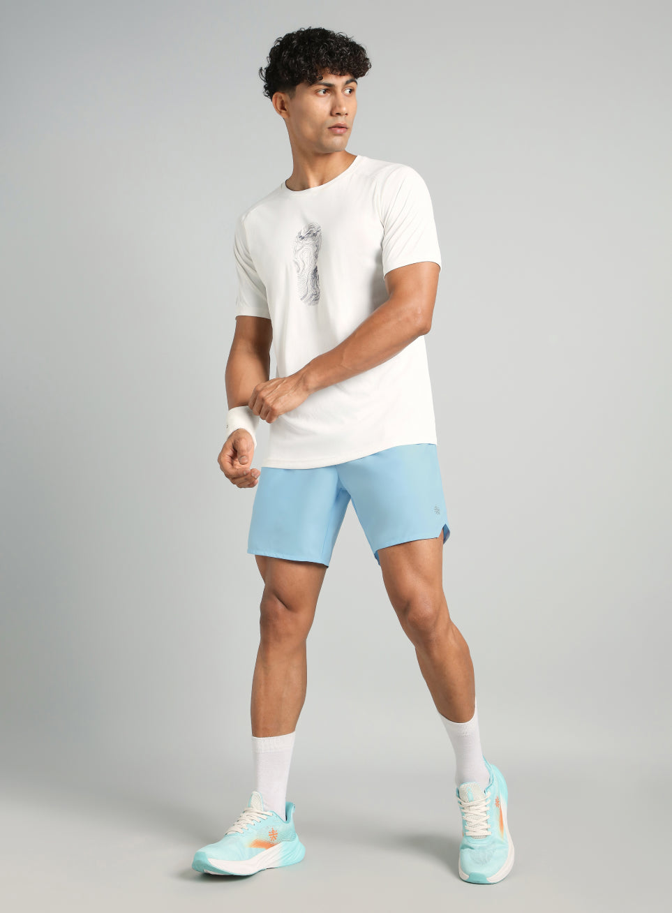 Iconic Blue Running Shorts