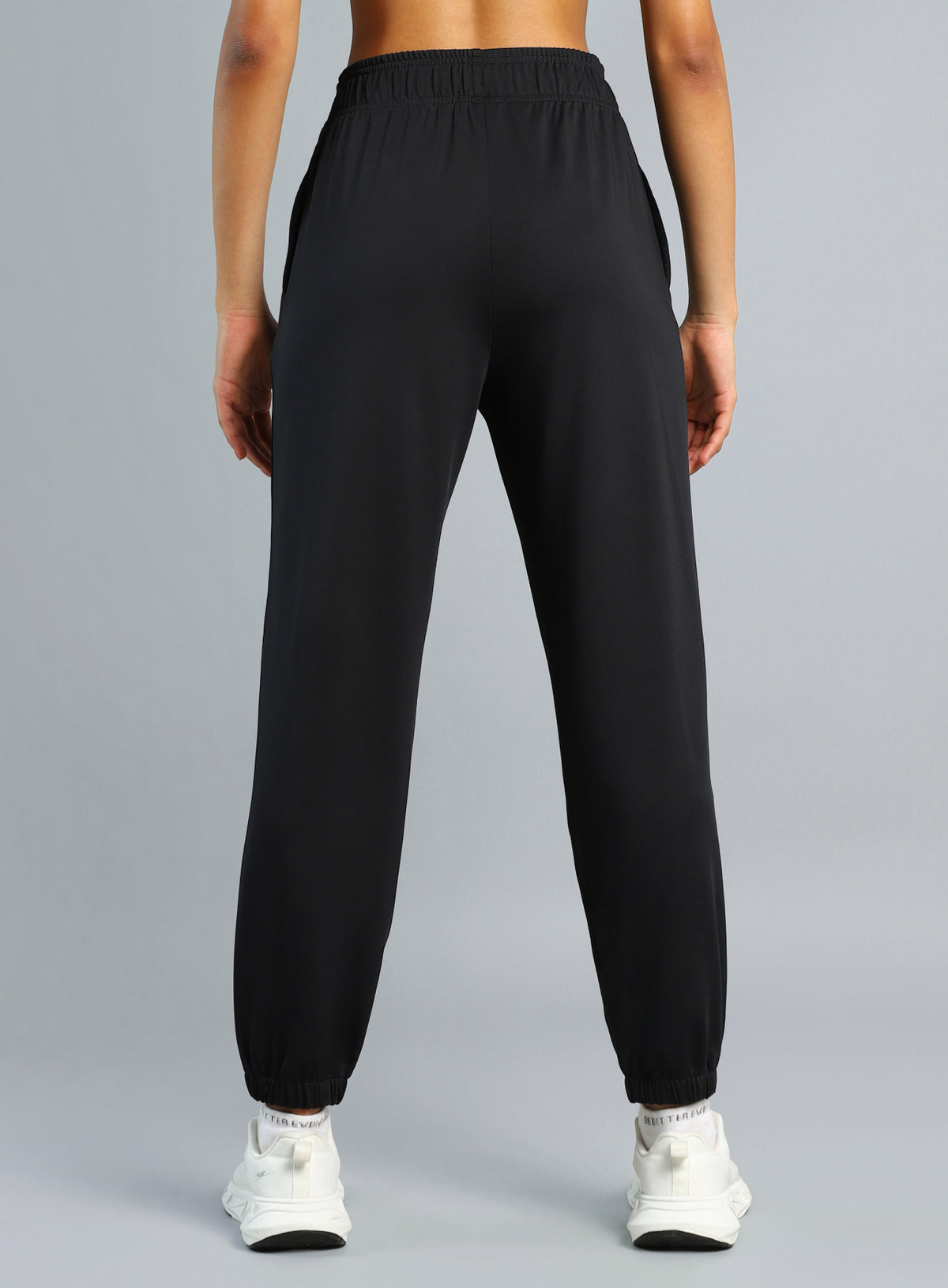 Women's Black Iconic Running Joggers