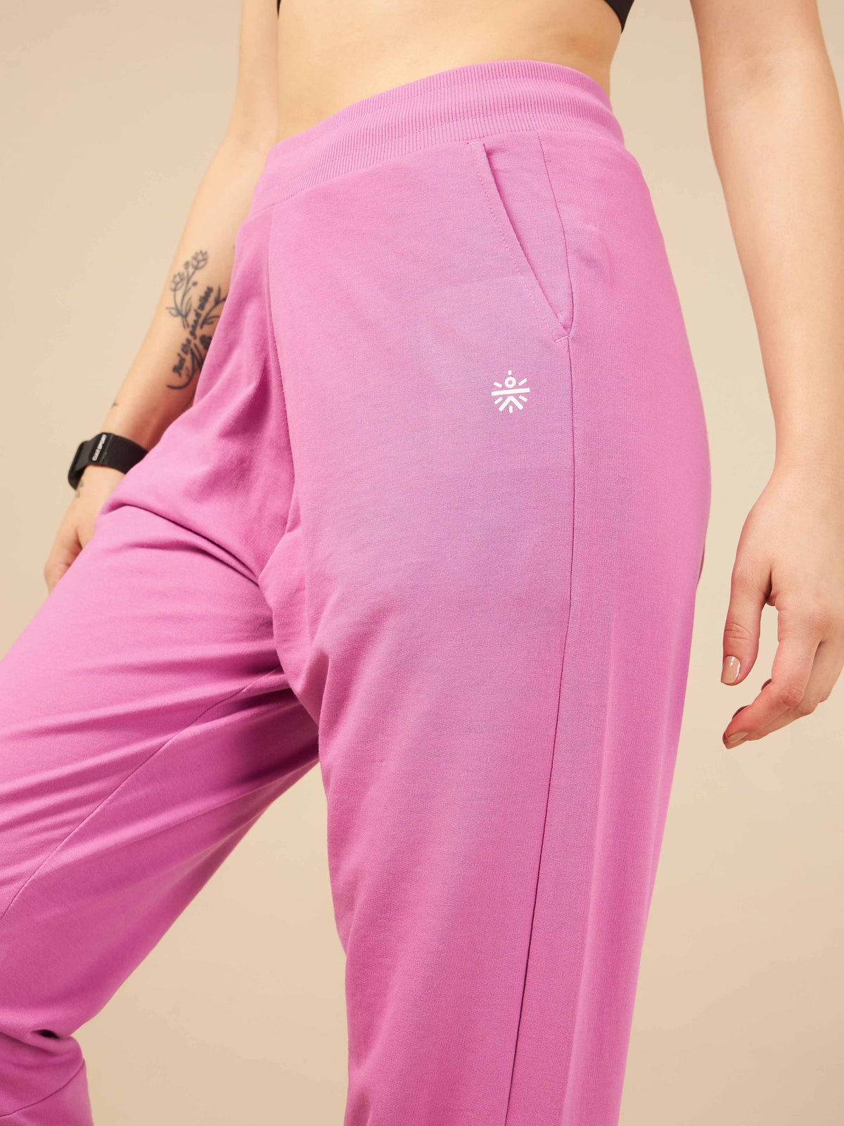 Pink Power Flex Joggers for Women