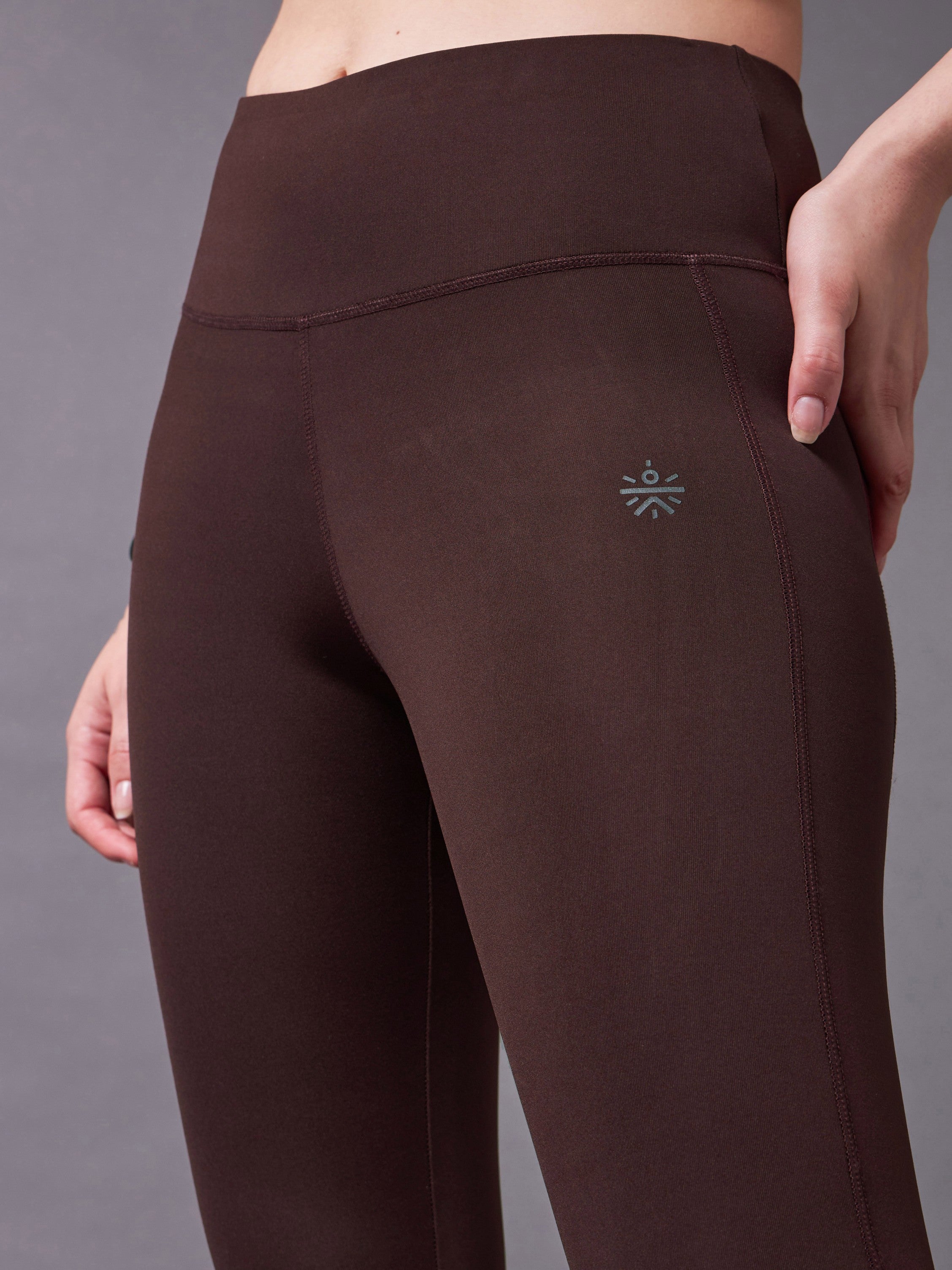 Iconic Brown Running Tights
