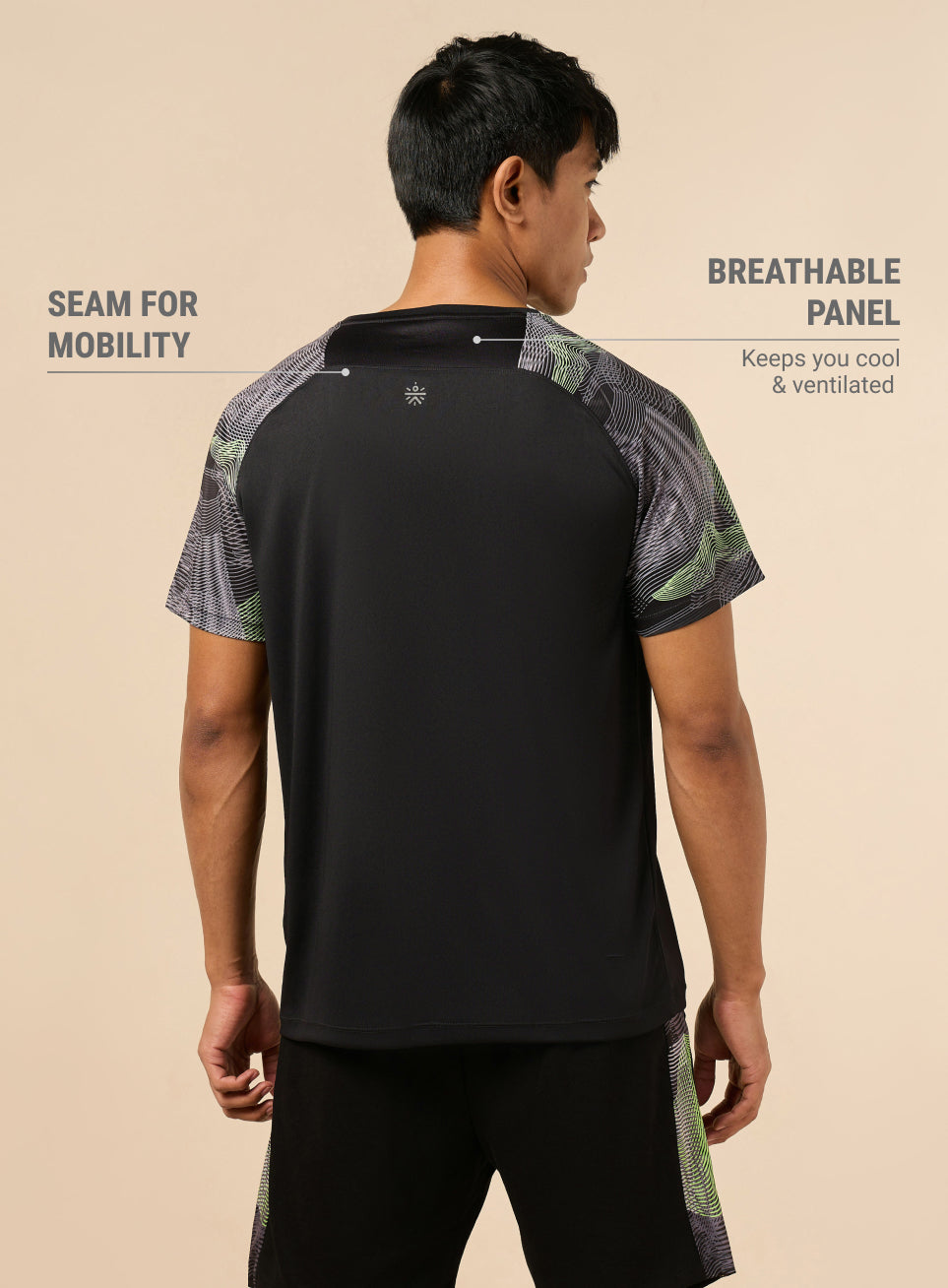 Men's Black High Impact Training T-shirt