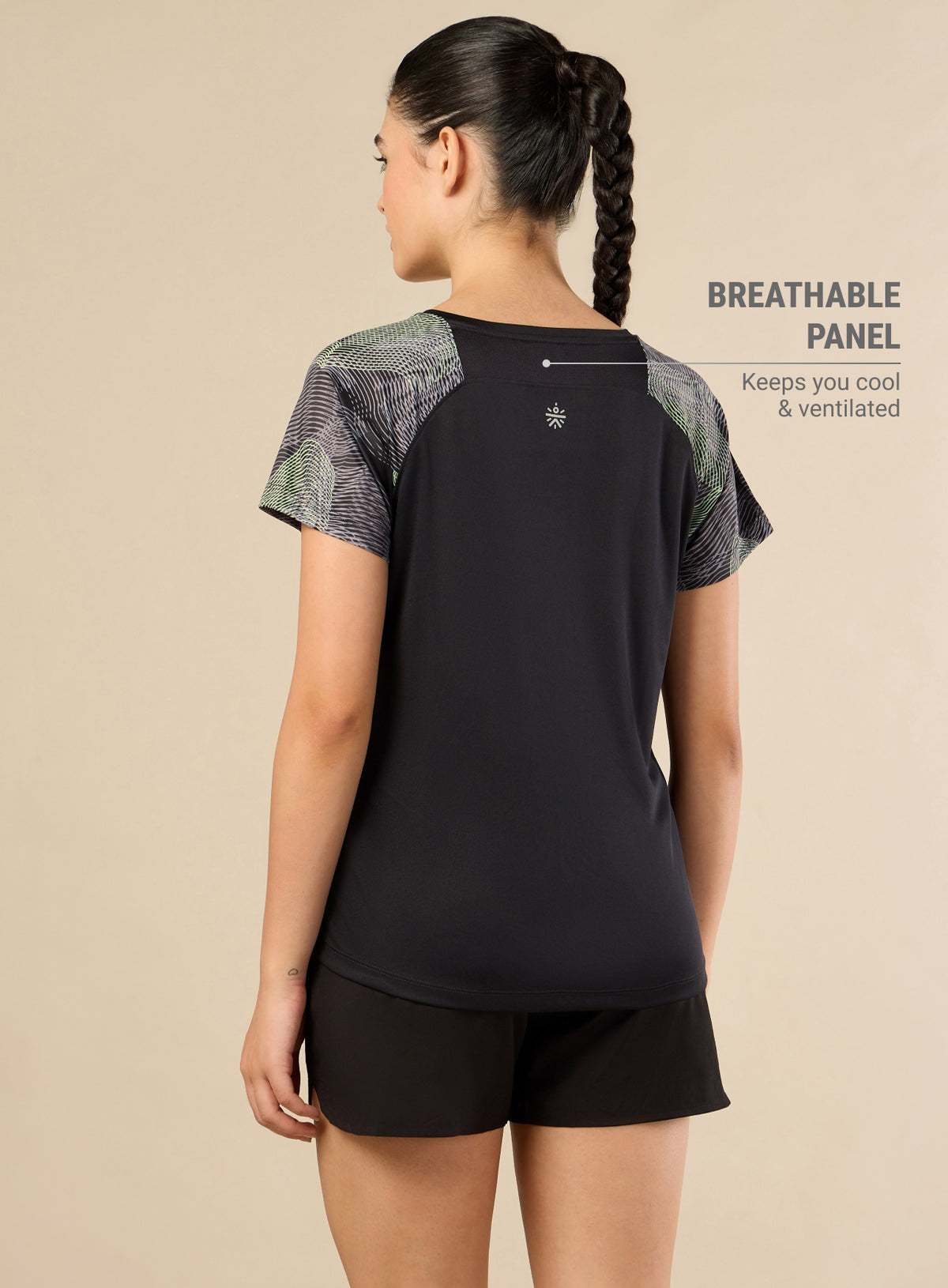 Women's Black Energy Line Trainer's T-shirt