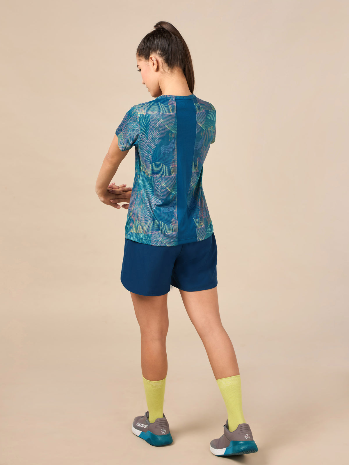 Women's Blue High Energy Line Training T-shirt