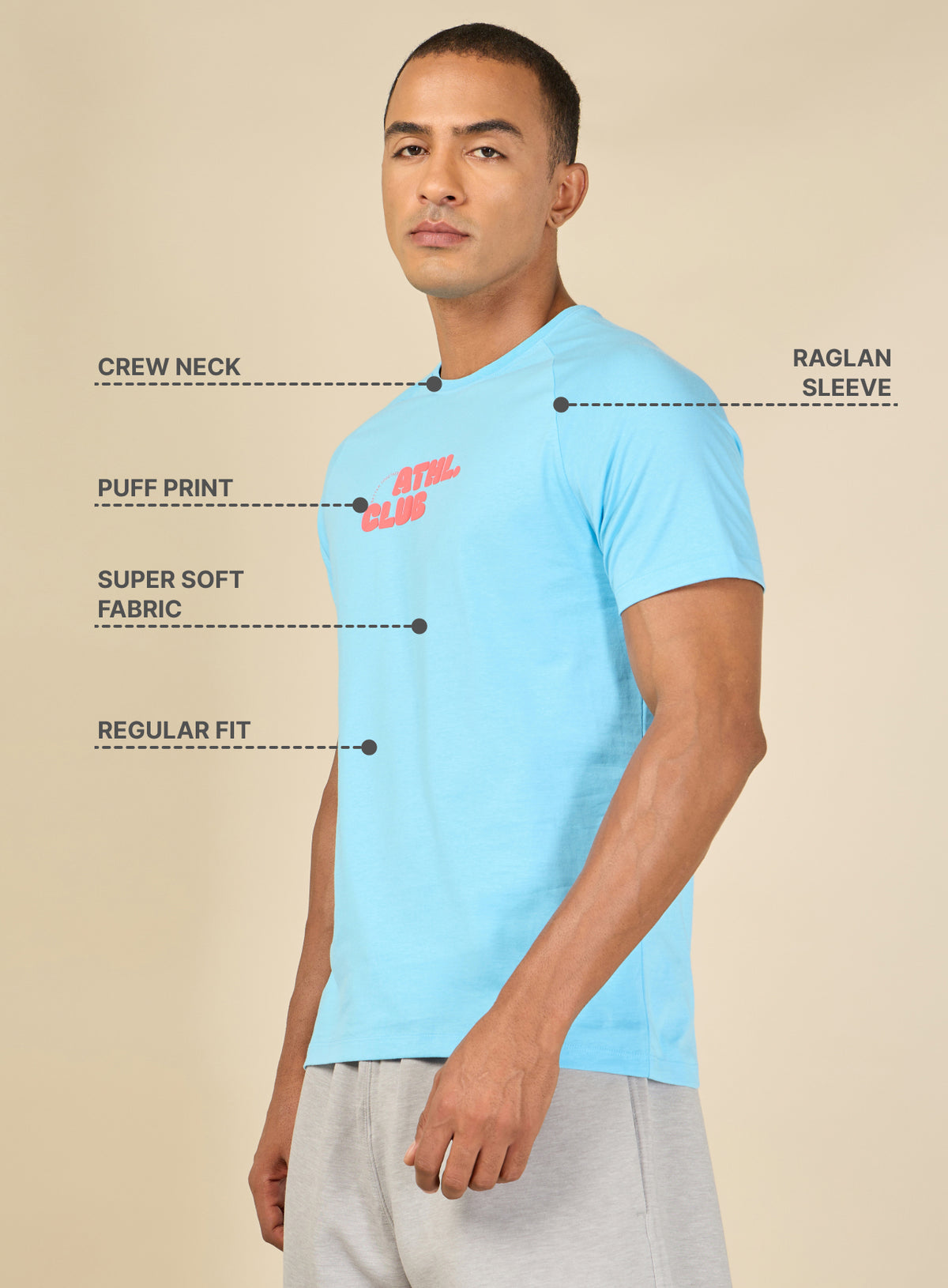 Men Ath. Club Blue T-shirt