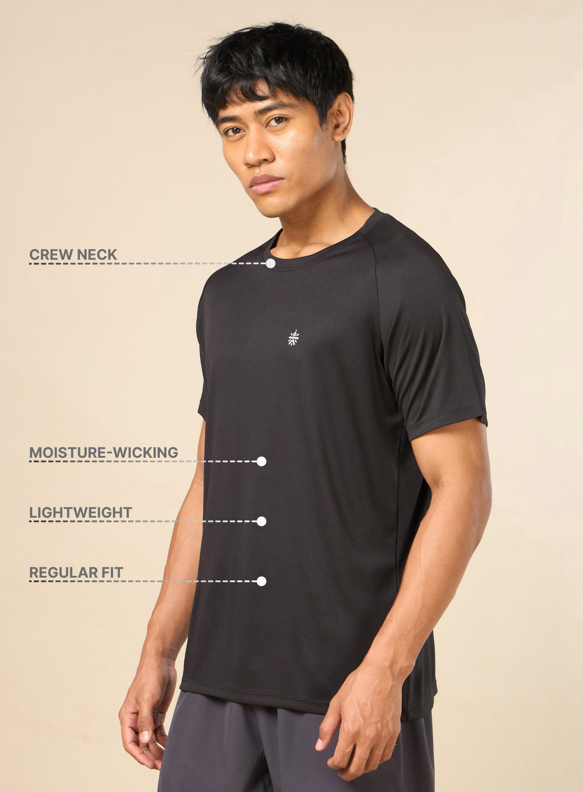 Men's Strength Black Performance T-shirt