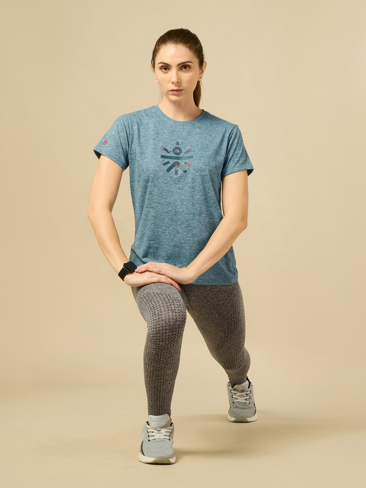 Brand logo Blue T-shirt