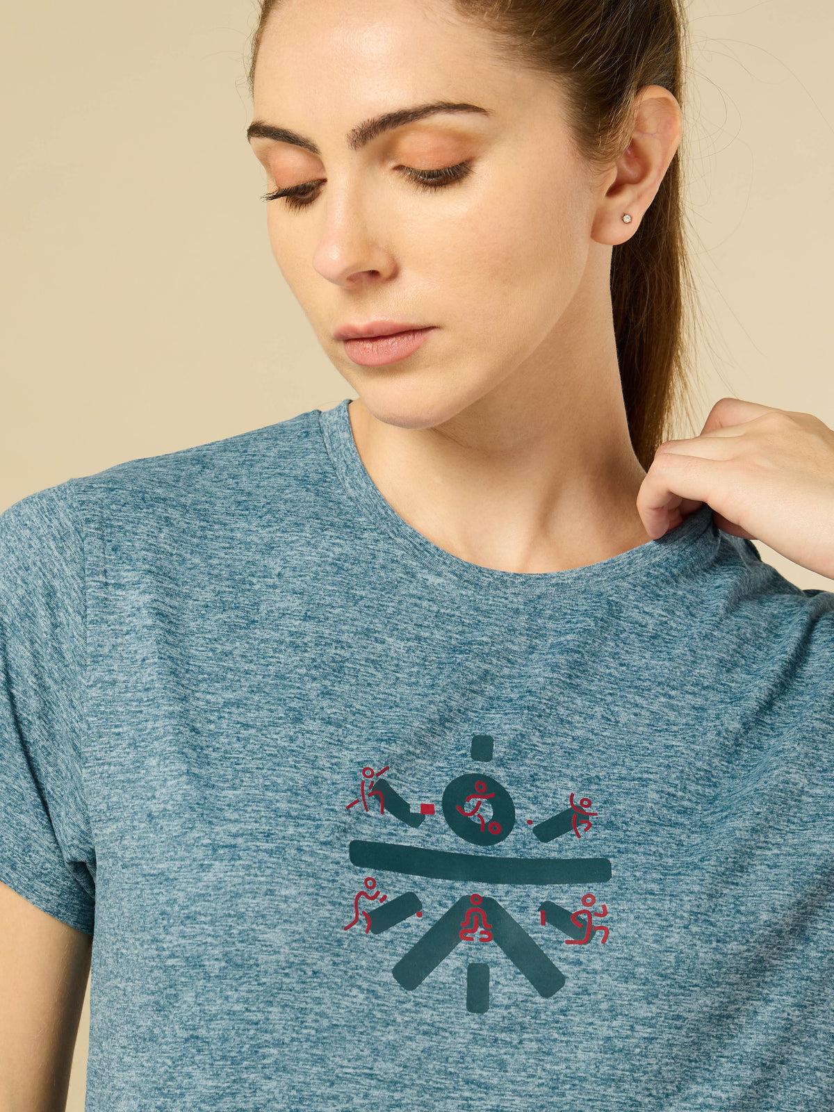 Brand logo Blue T-shirt