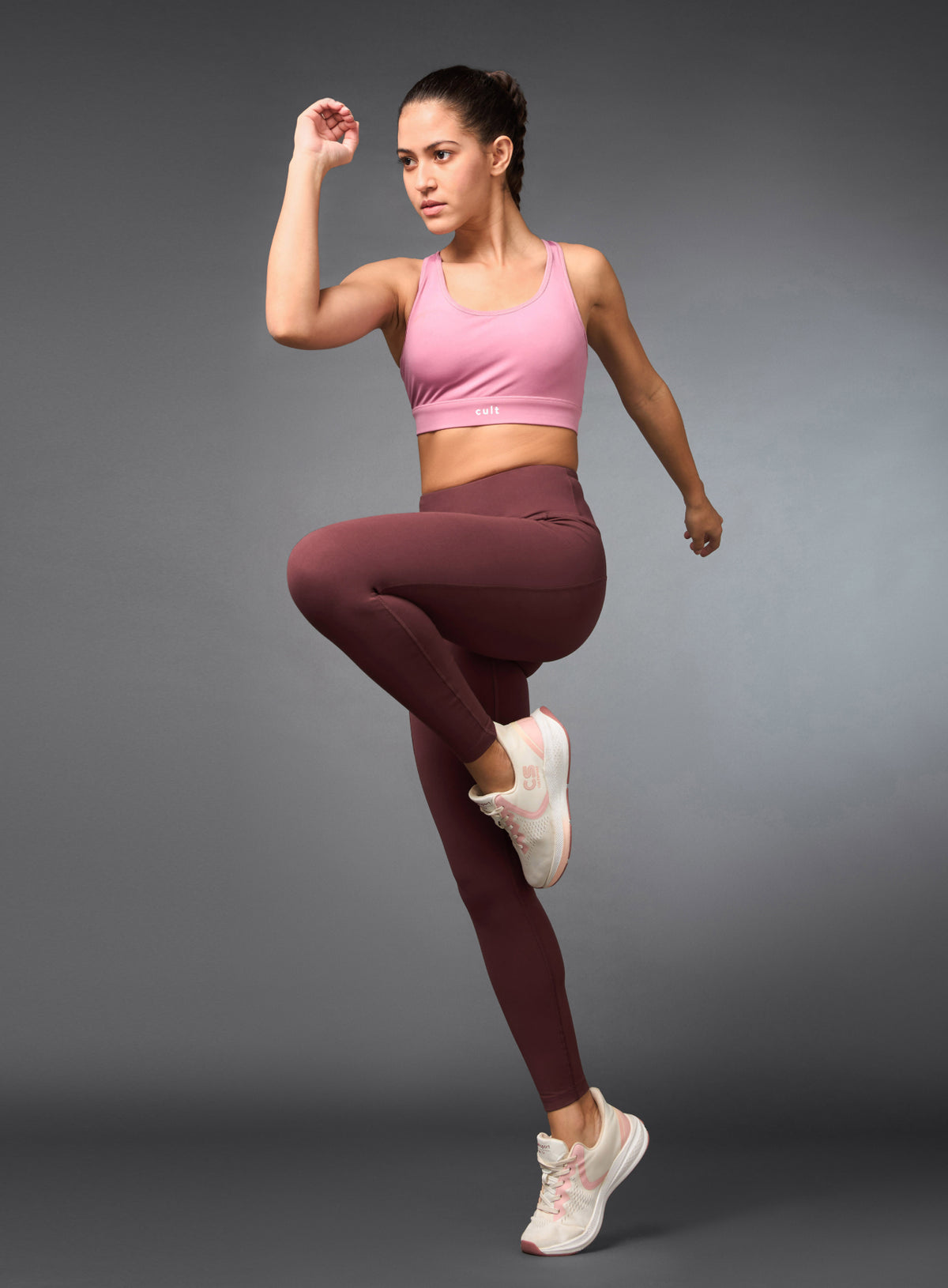 Women's Do It All Brown Performance Tights