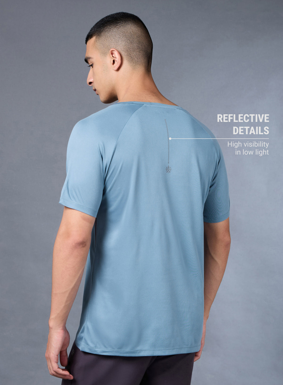 Men's Run Champion Blue T-shirt
